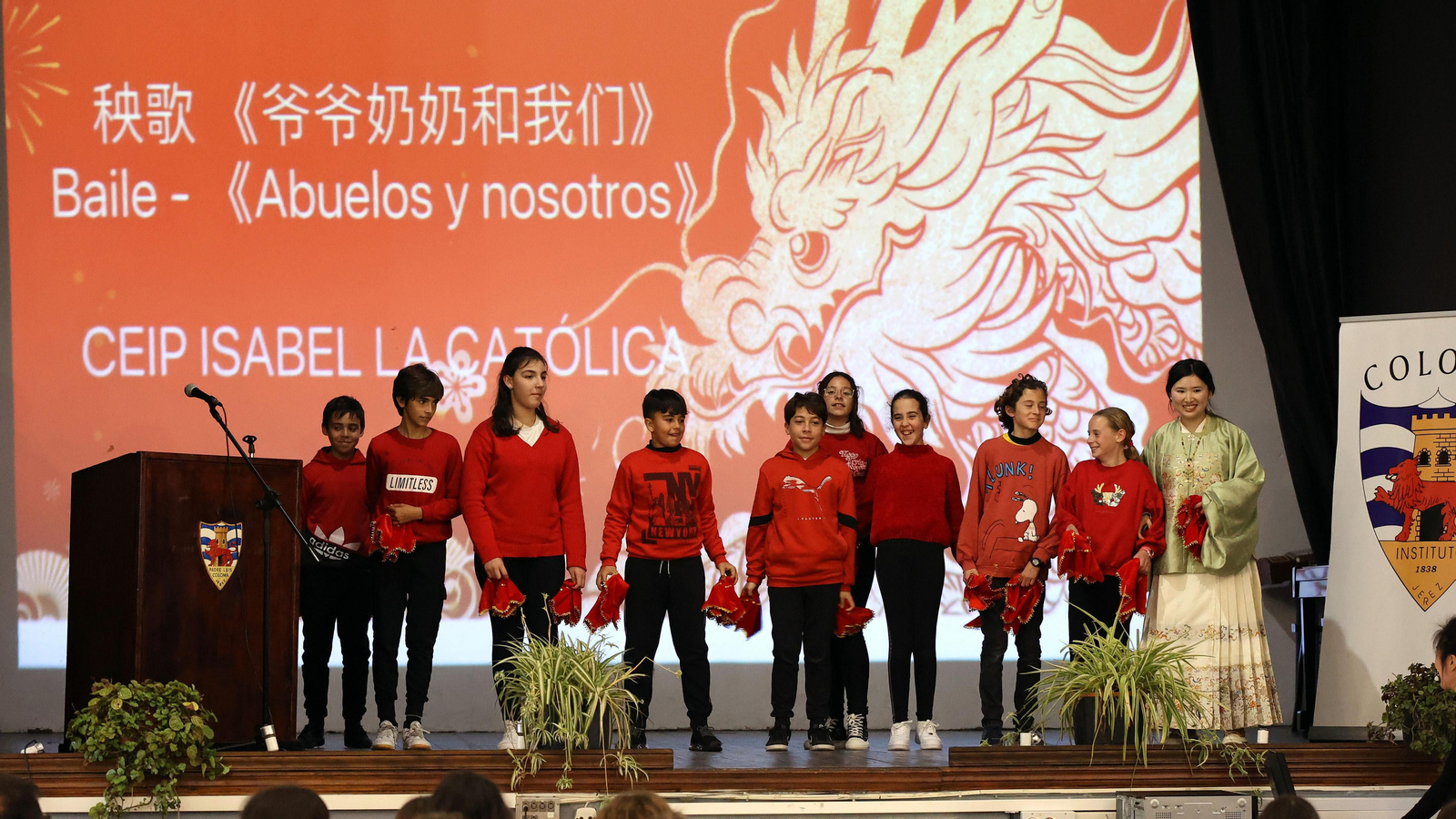 Celebración del Año Nuevo Chino en el IES Coloma de Jerez