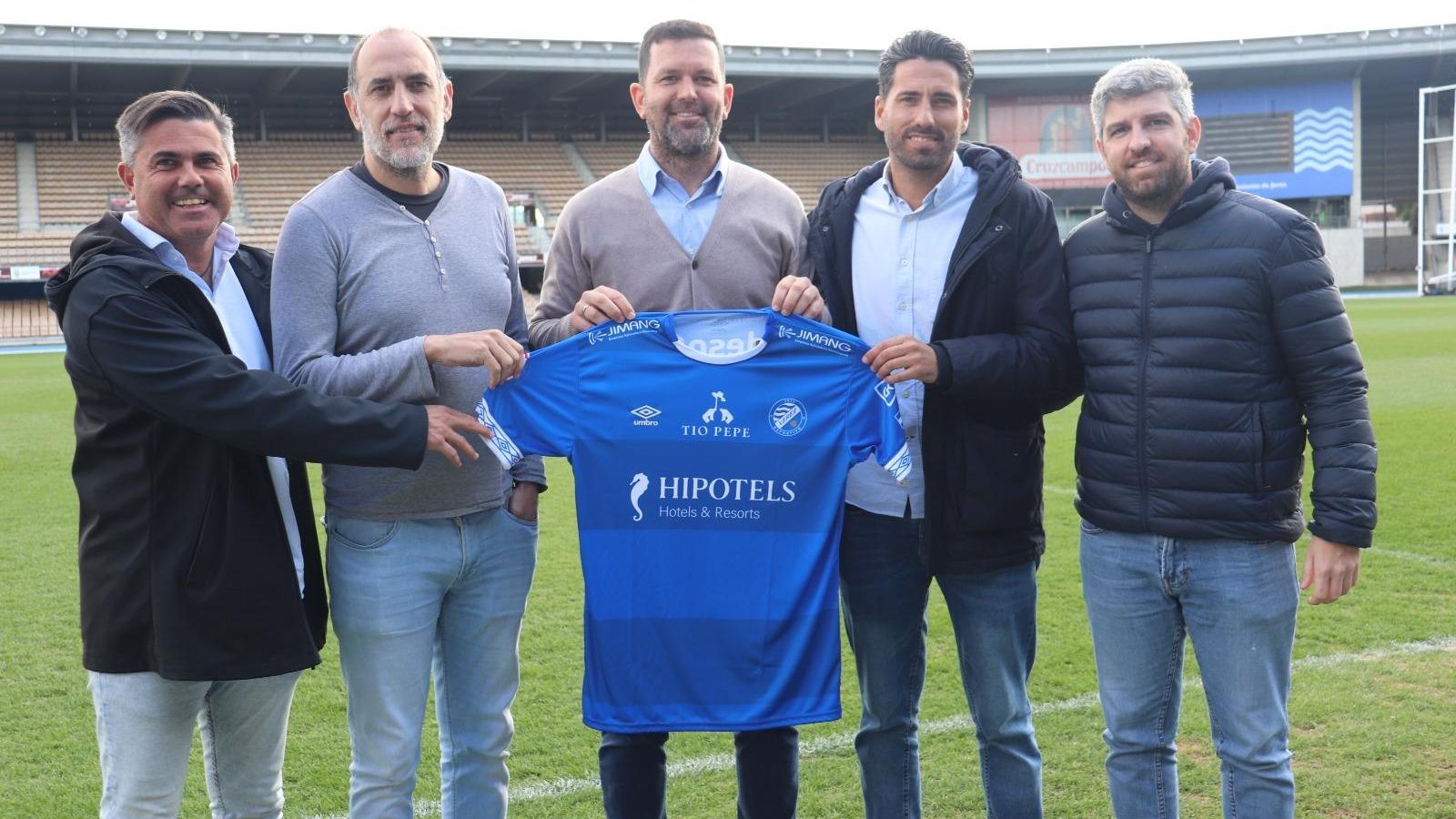 Romerito y Ramón verdú, junto a Jesús Viloita, Juan Carlos Ramírez y Marc Domínguez.