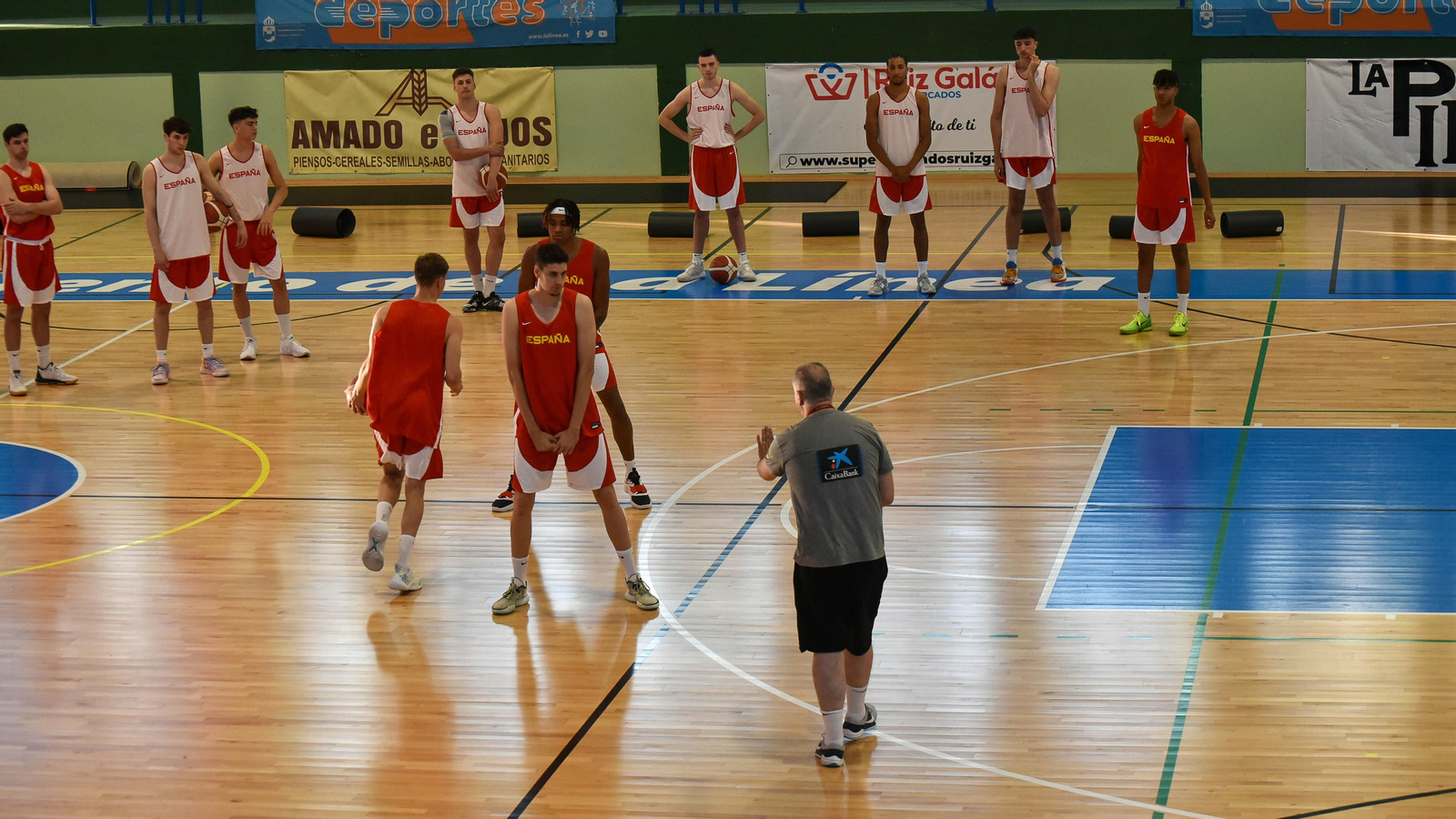La selección española sub-20 de baloncesto ya se entrena en La Línea La selección española sub-20 de baloncesto ya se entrena en La Línea