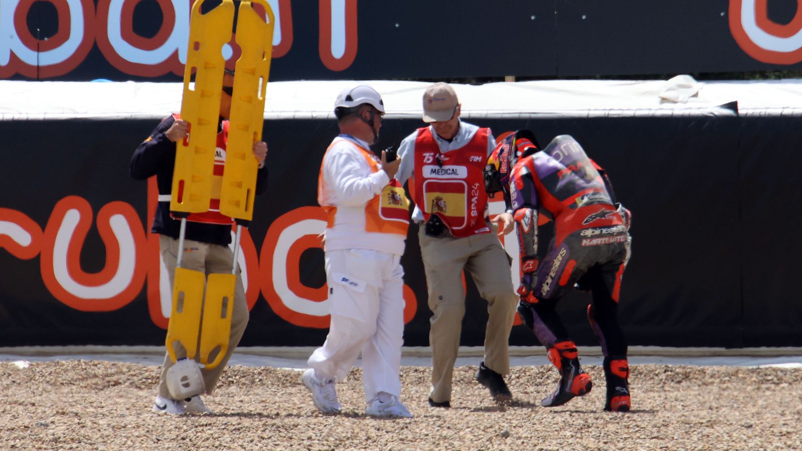 Imágenes de las caídas en las carreras del GP España en Jerez