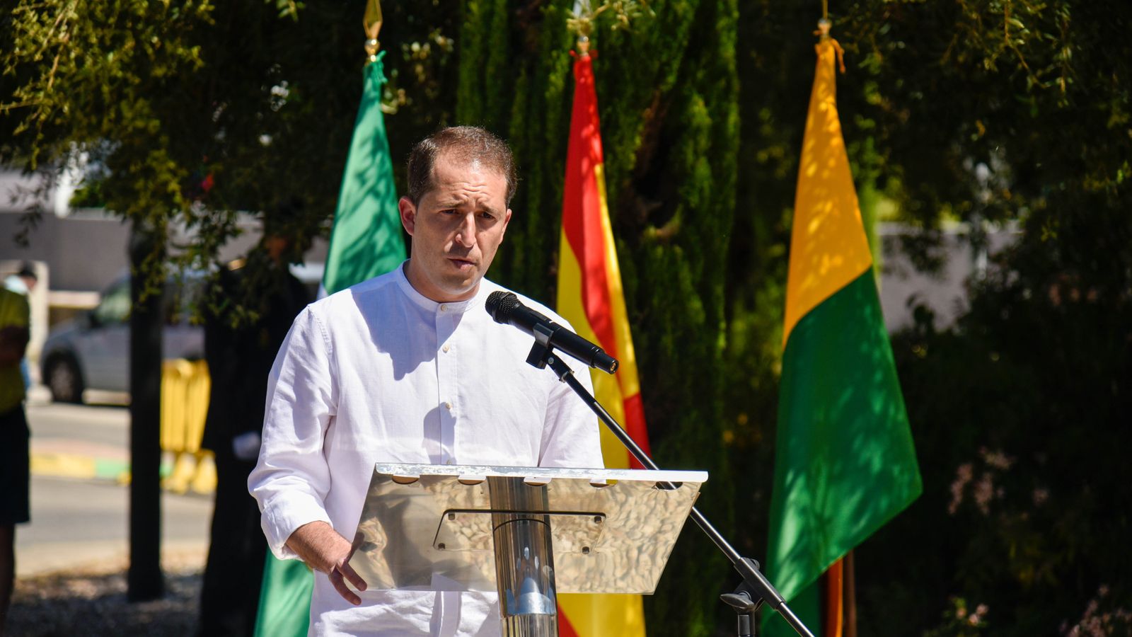 Fotos del homenaje en Los Barrios en recuerdo a las víctimas de la Covid-19
