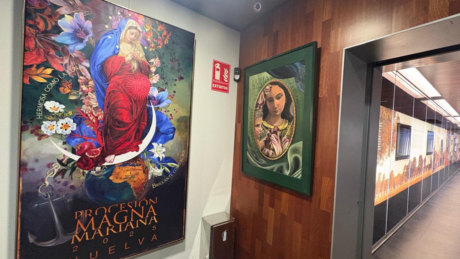 Carteles de Jesús García Osorno y Magalu de la Procesión Magna y de las Fiestas de la Cinta 2025, respectivamente.