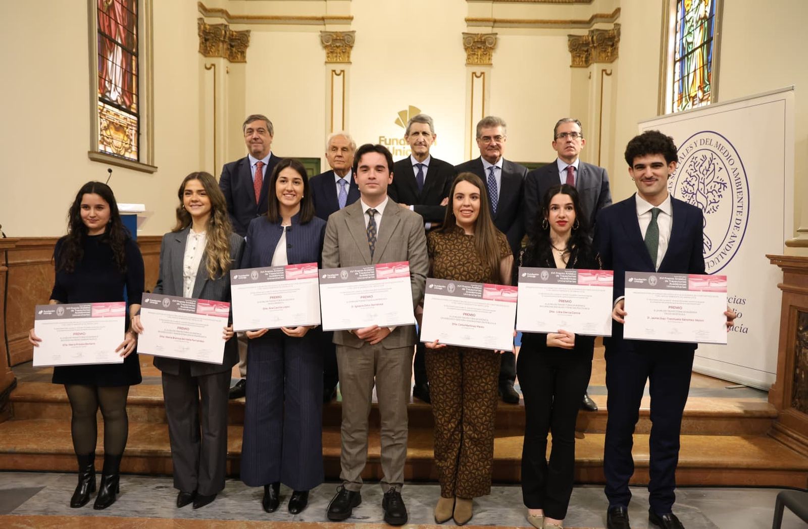 Galardonados de la XVI edición del Premio Andaluz de Trayectorias Académicas Universitarias