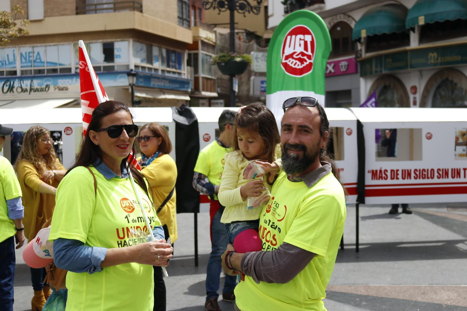 La manifestación por el Día del Trabajador en La Línea