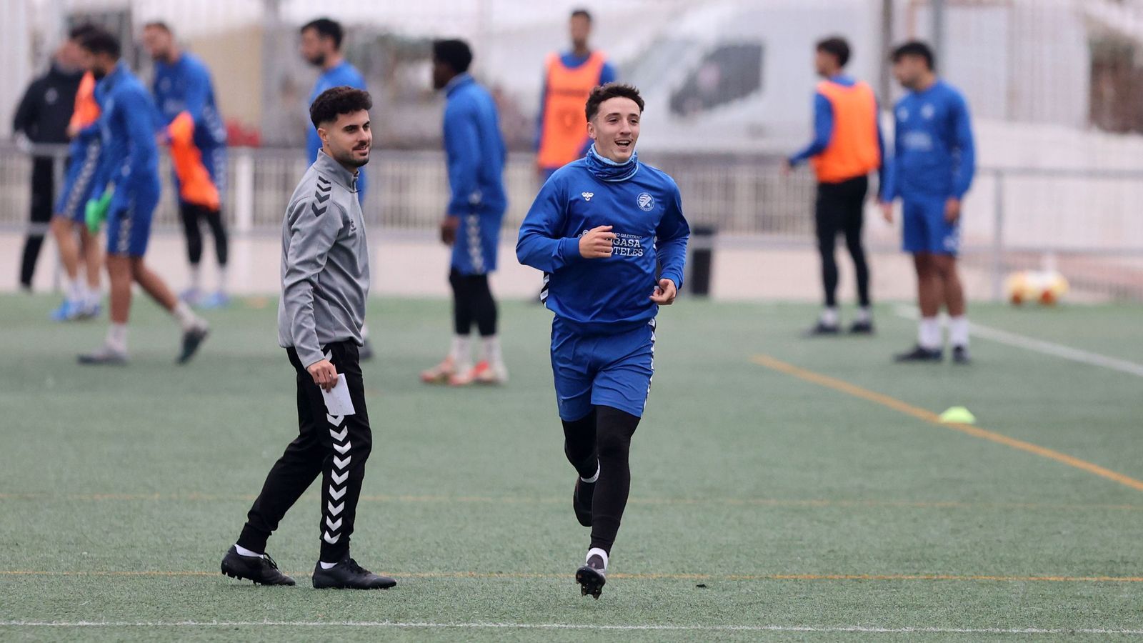 Imágenes del entrenamiento del Xerez DFC en la Granja
