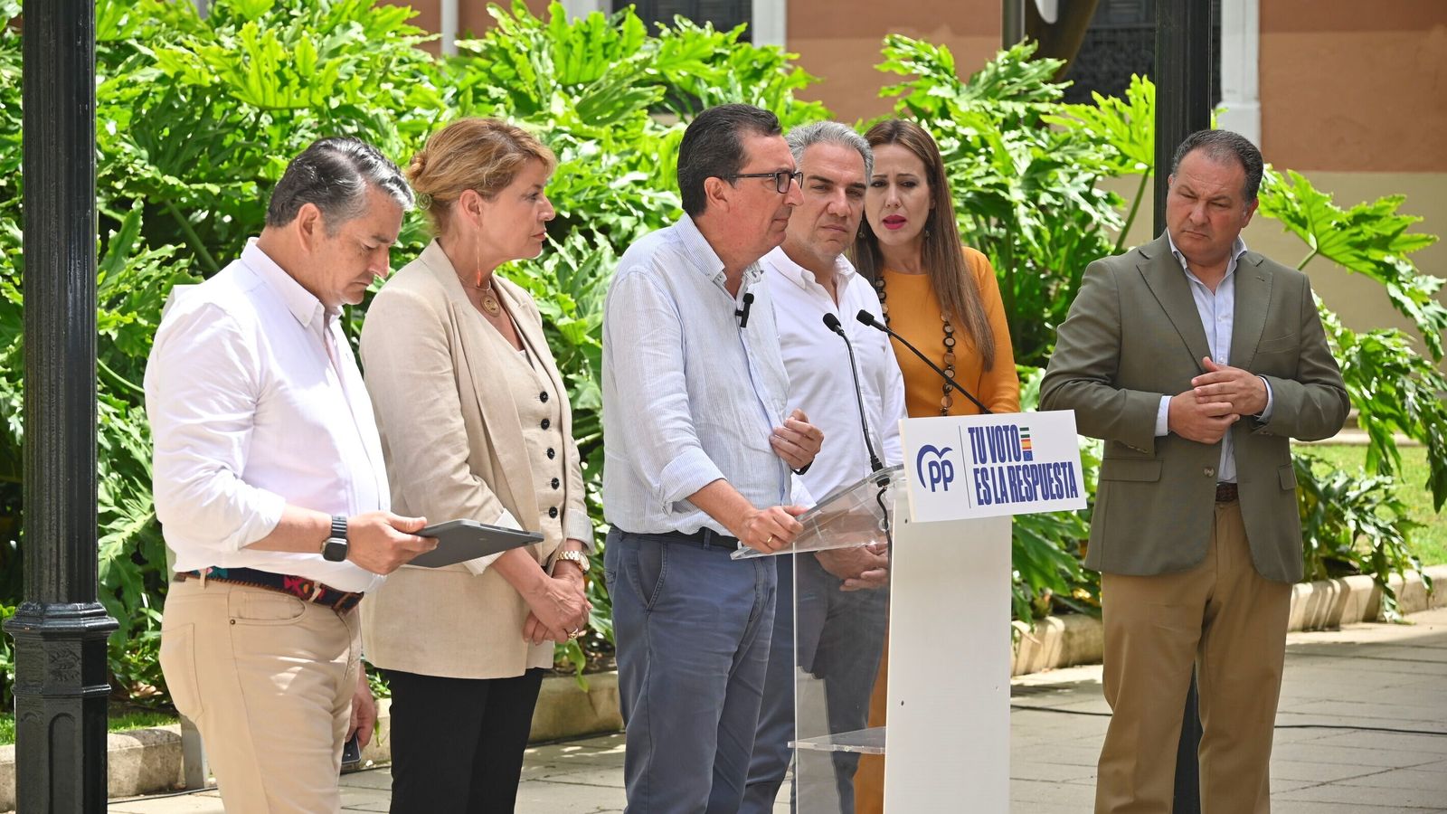 Acto del PP en la Casa Colón de Huelva.
