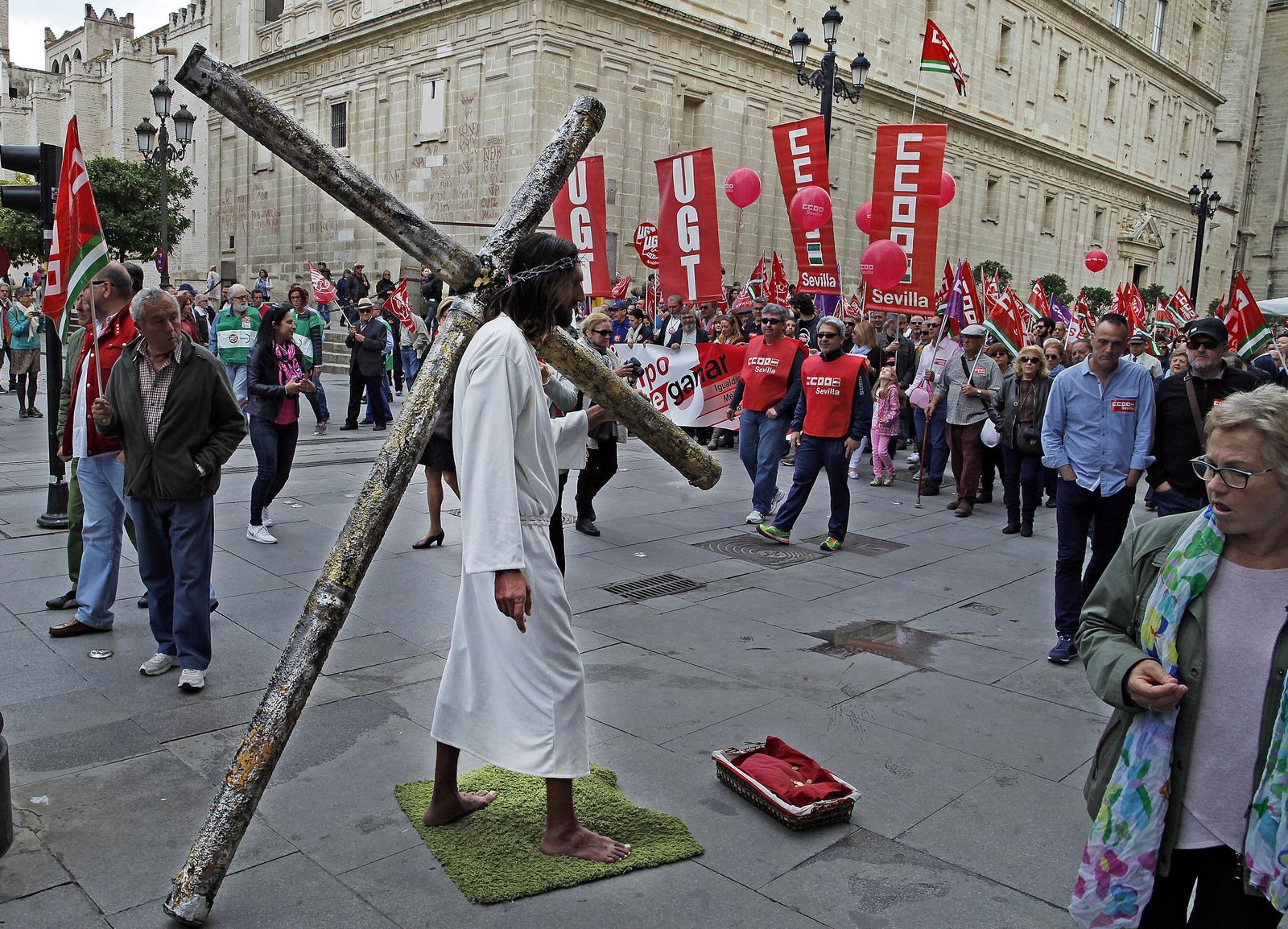 La manifestación del 1 de mayo en Sevilla
