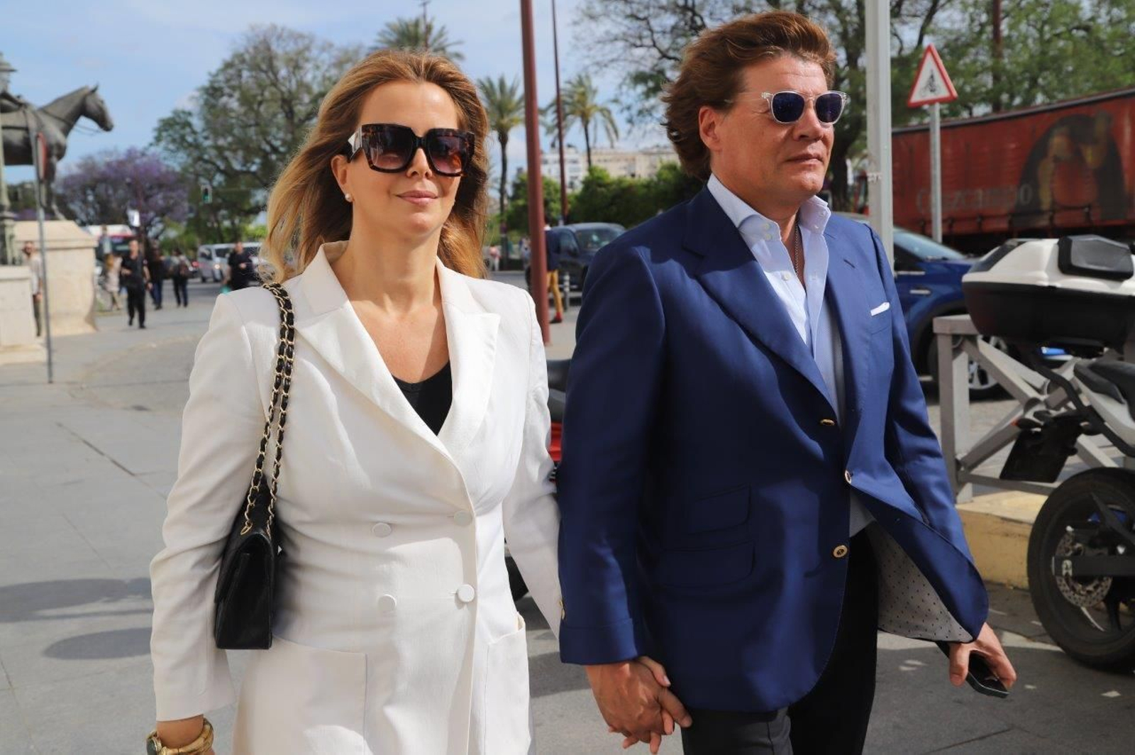 La modelo Sofía Mazagatos con su marido, Tito Pajares