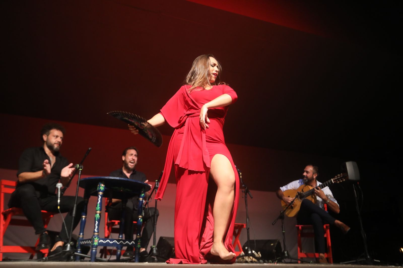 La noche flamenca en el Parque de San Fernando, en imágenes