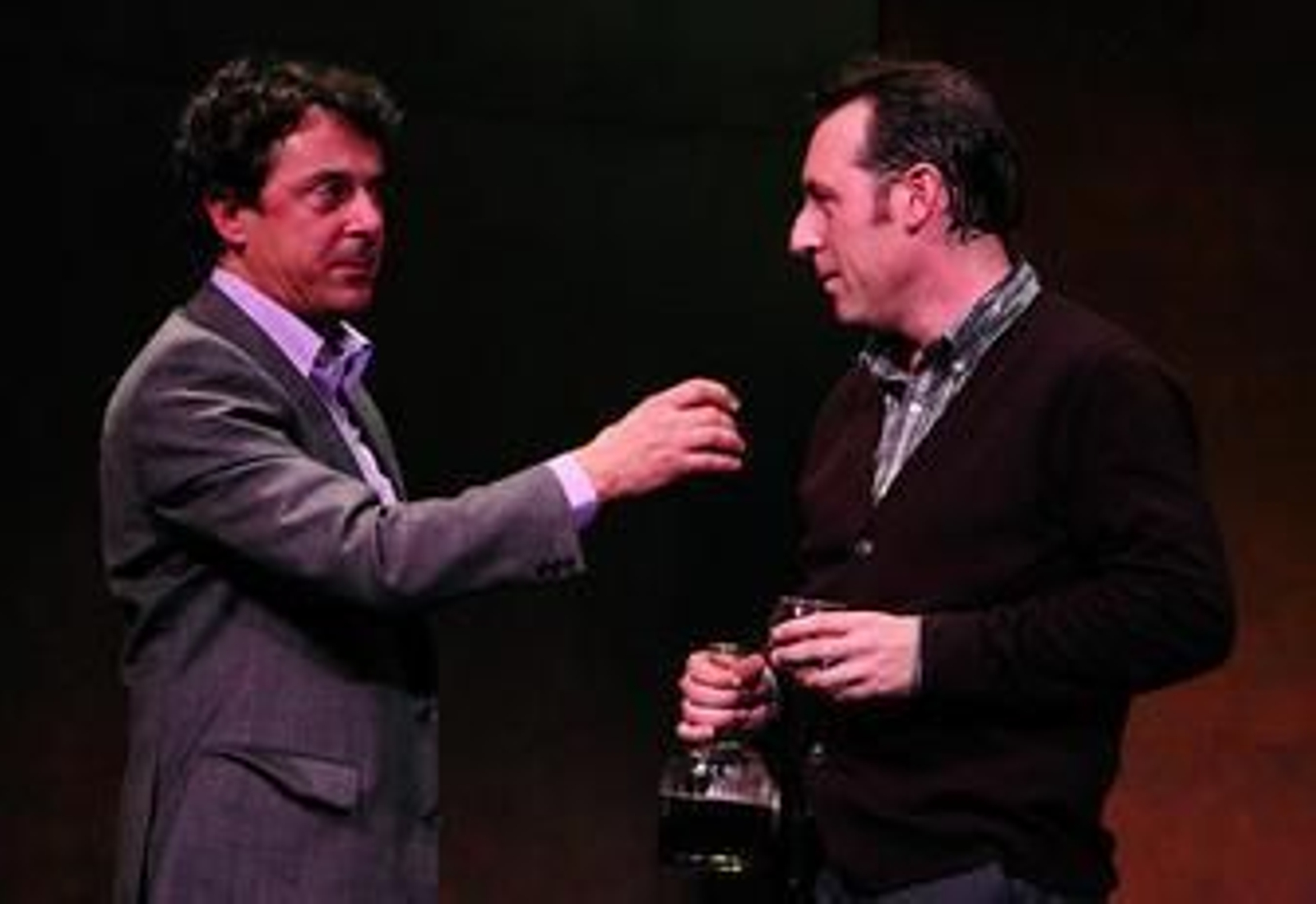 Pere Ponce y Antonio Molero, en un momento de la obra.