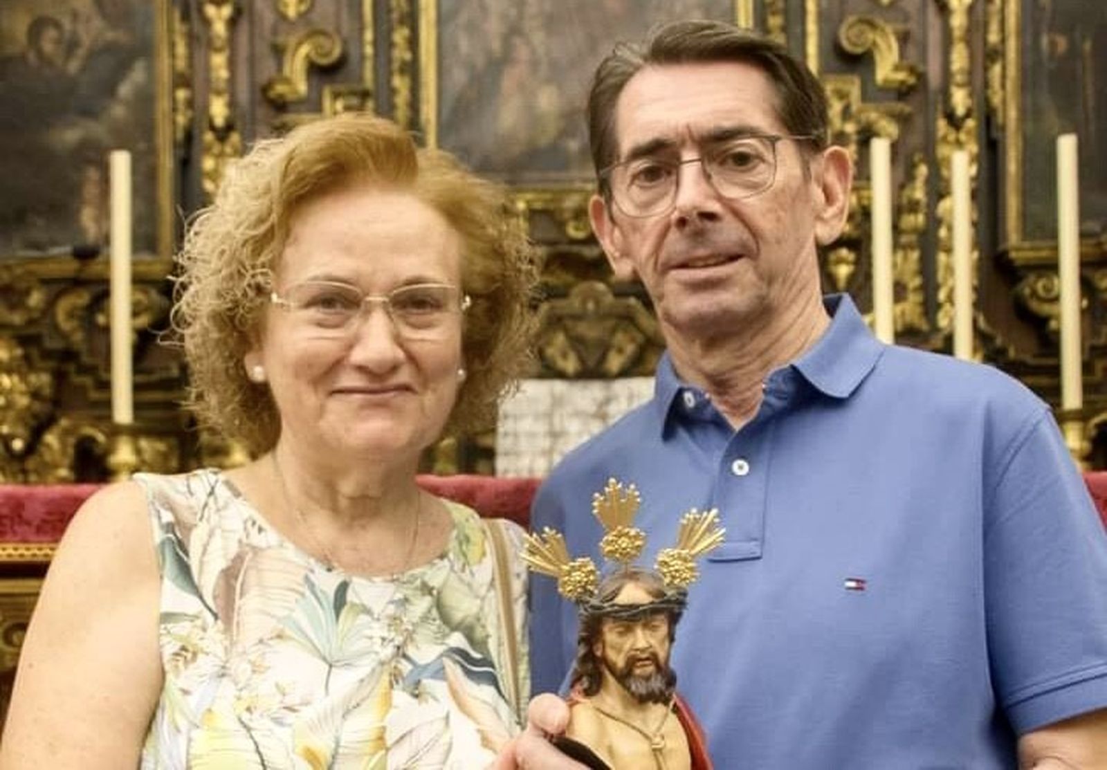 Juan Luis Jaén Pacheco y su inseparable esposa Maribel Puyol Vargas.