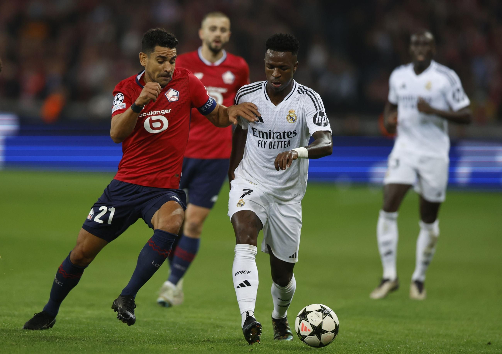 El Lille-Real Madrid, en fotos