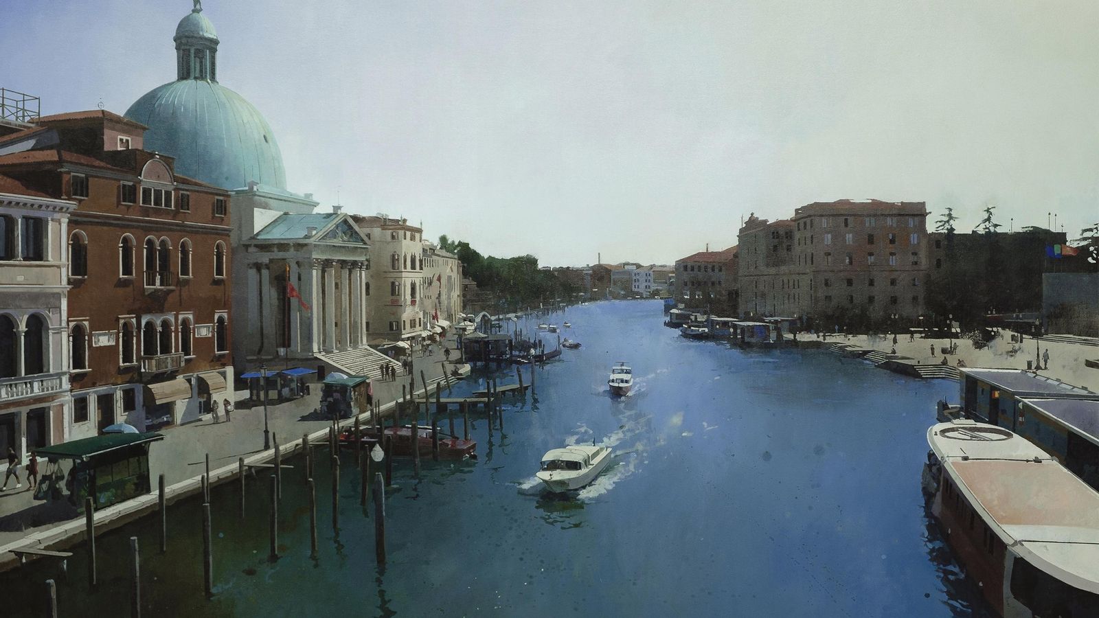 'Desde el puente de los descalzos. Venecia',  obra de la serie 'Italia'.