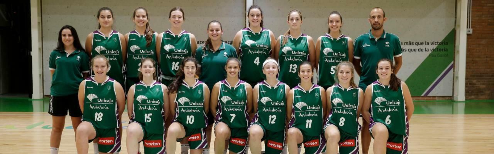 Plantilla del Unicaja junior.