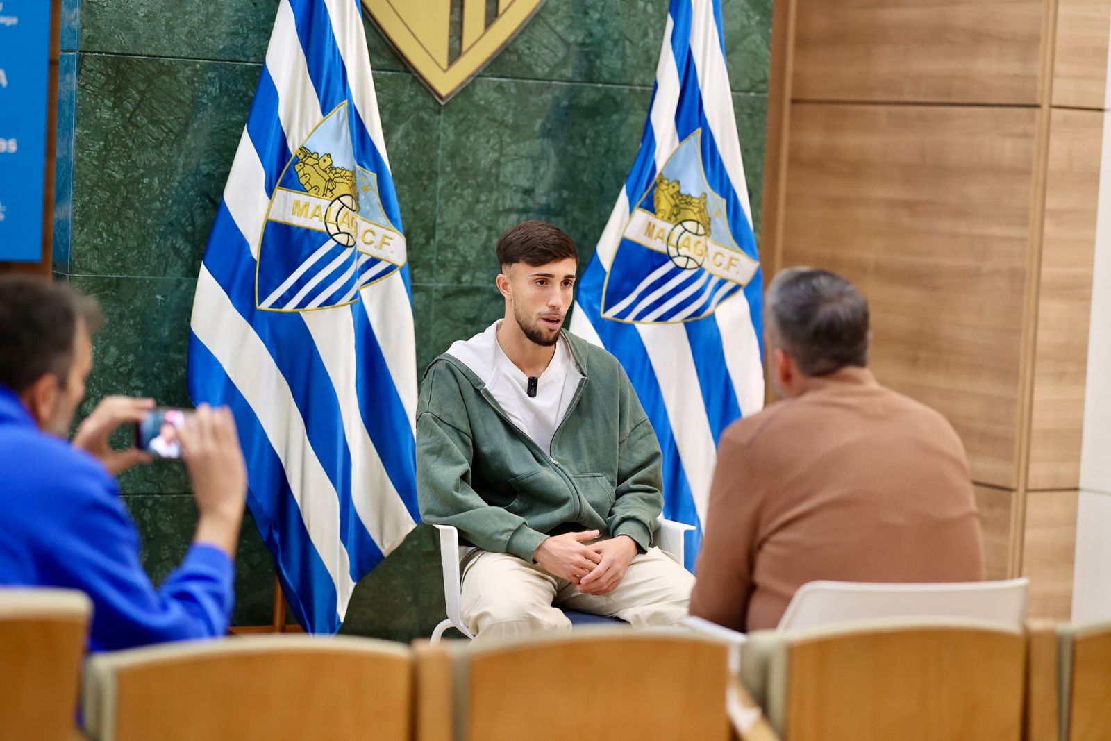 Las fotos de la entrevista a David Larrubia, jugador del Málaga CF