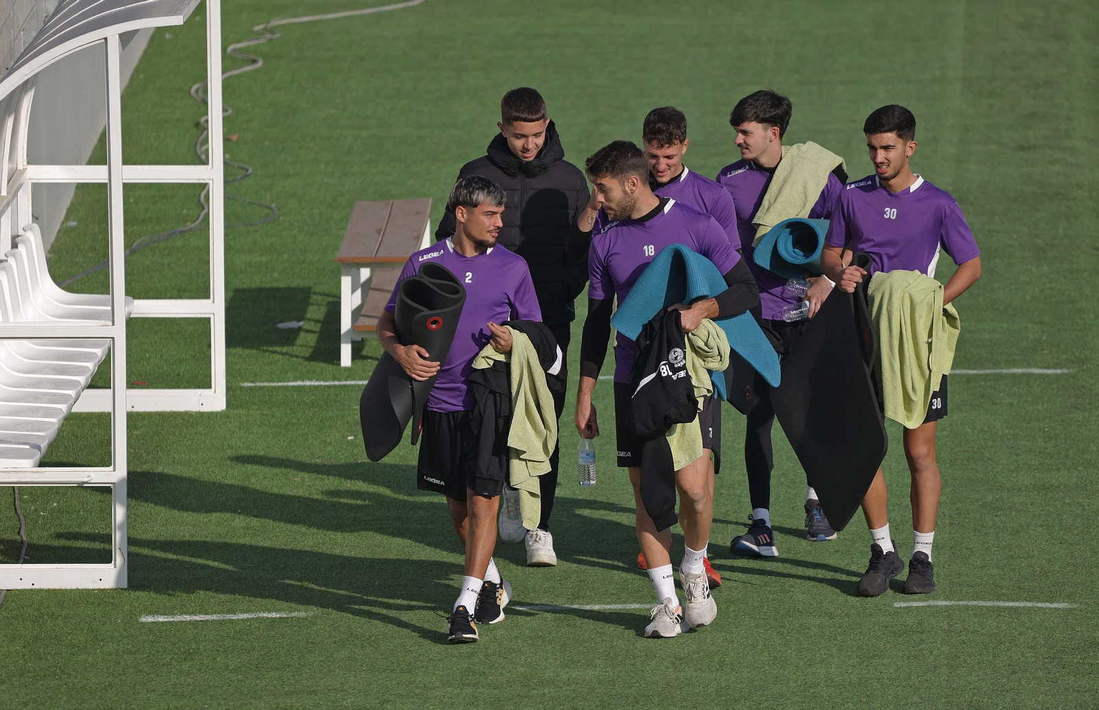 La vuelta a los entrenamientos de la Balona después del descanso de Navidad, en imágenes