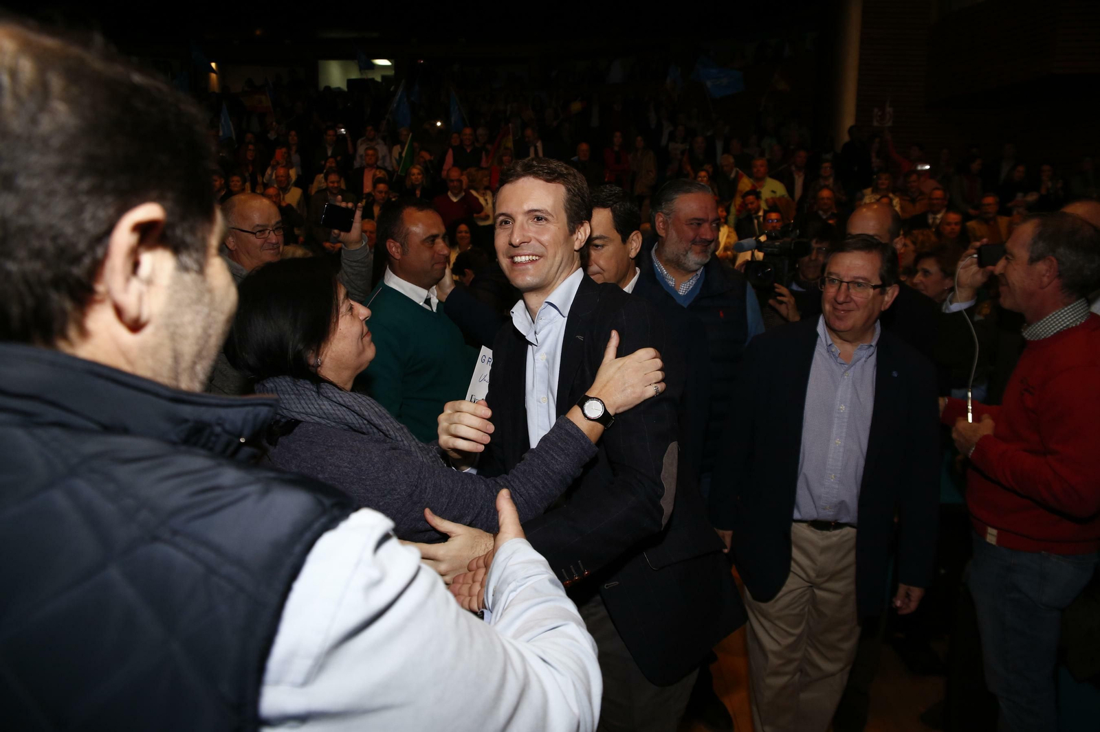 Imágenes del mitin del PP en Granada con Pablo Casado y Juanma Moreno