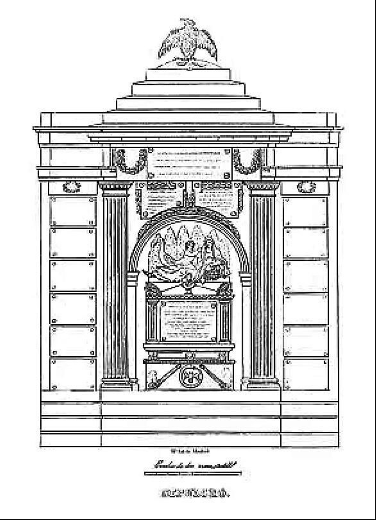 Mausoleo de Fermín Antonio de Apecechea.