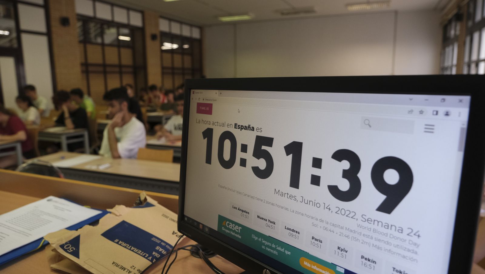 Imágenes de las pruebas de acceso de la PEvAU en la Universidad de Almería