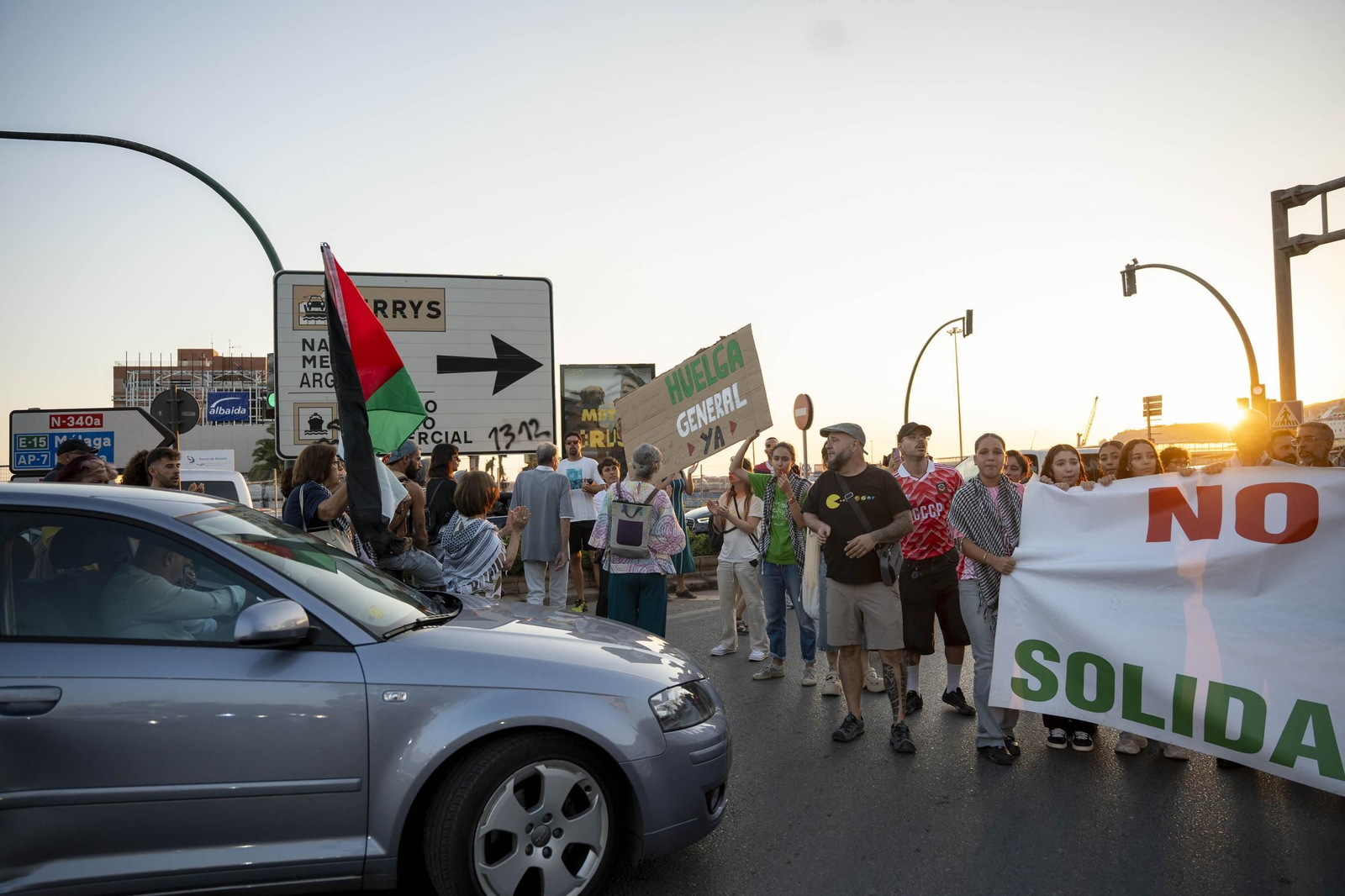 Manifestación convocada por la Plataforma Almería por Palestina