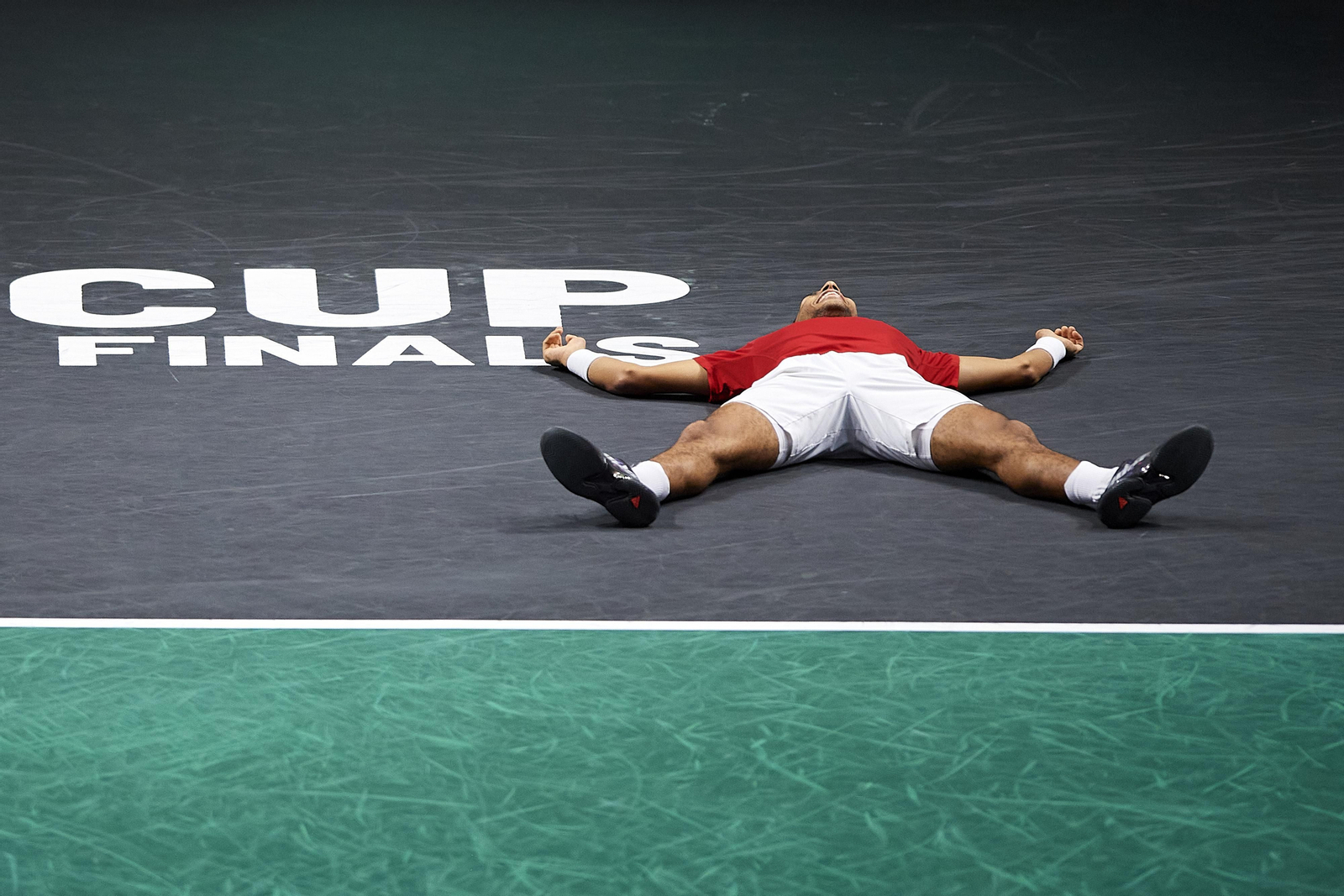 Félix Auger-Aliassime, sobre la pista del Carpena.