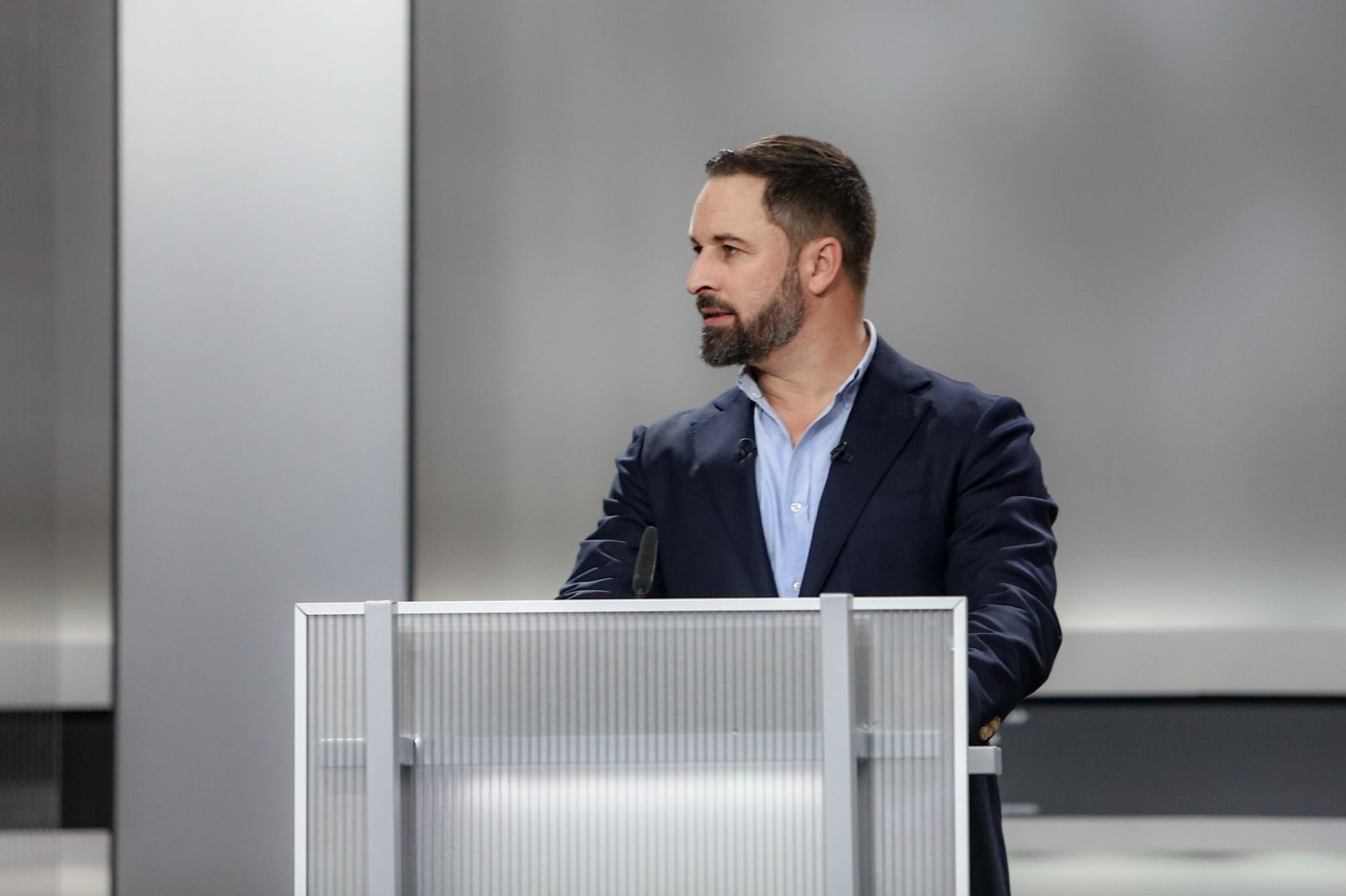 Santiago Abascal, durante el debate.