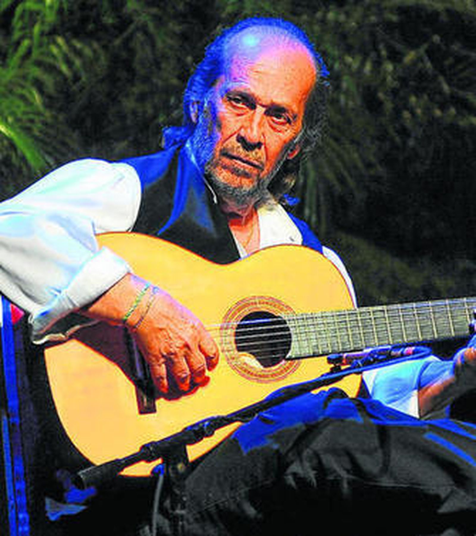 El guitarrista algecireño Paco de Lucía en una actuación en EEUU.