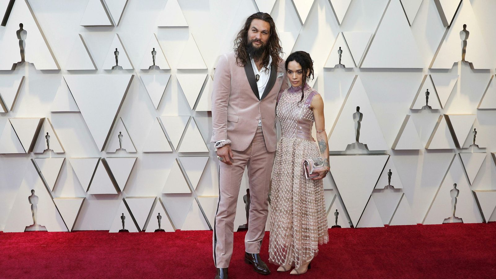 Momoa y su mujer, Lisa Bonet.