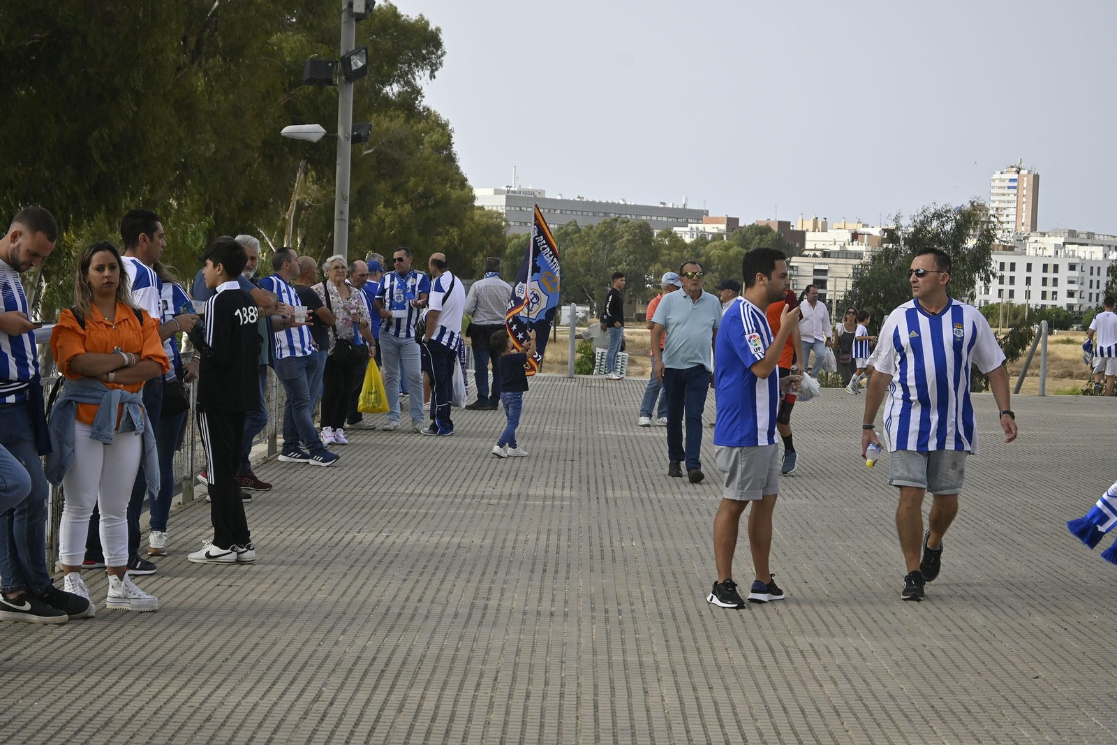 Ambiente del partido del Recreativo de Huelva y el Cádiz FC Mirandilla
