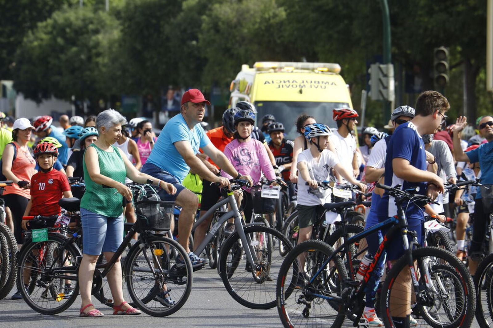 Una marcha ciclista en Córdoba.