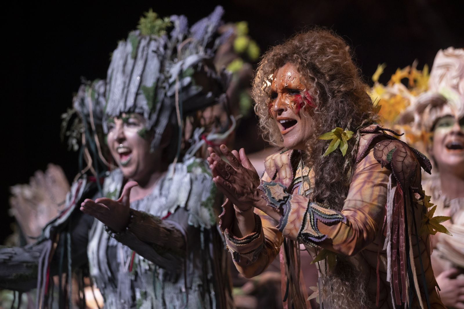 Imágenes de la actuación de la comparsa de Huelva "La vieja verde" en el Carnaval Colombino