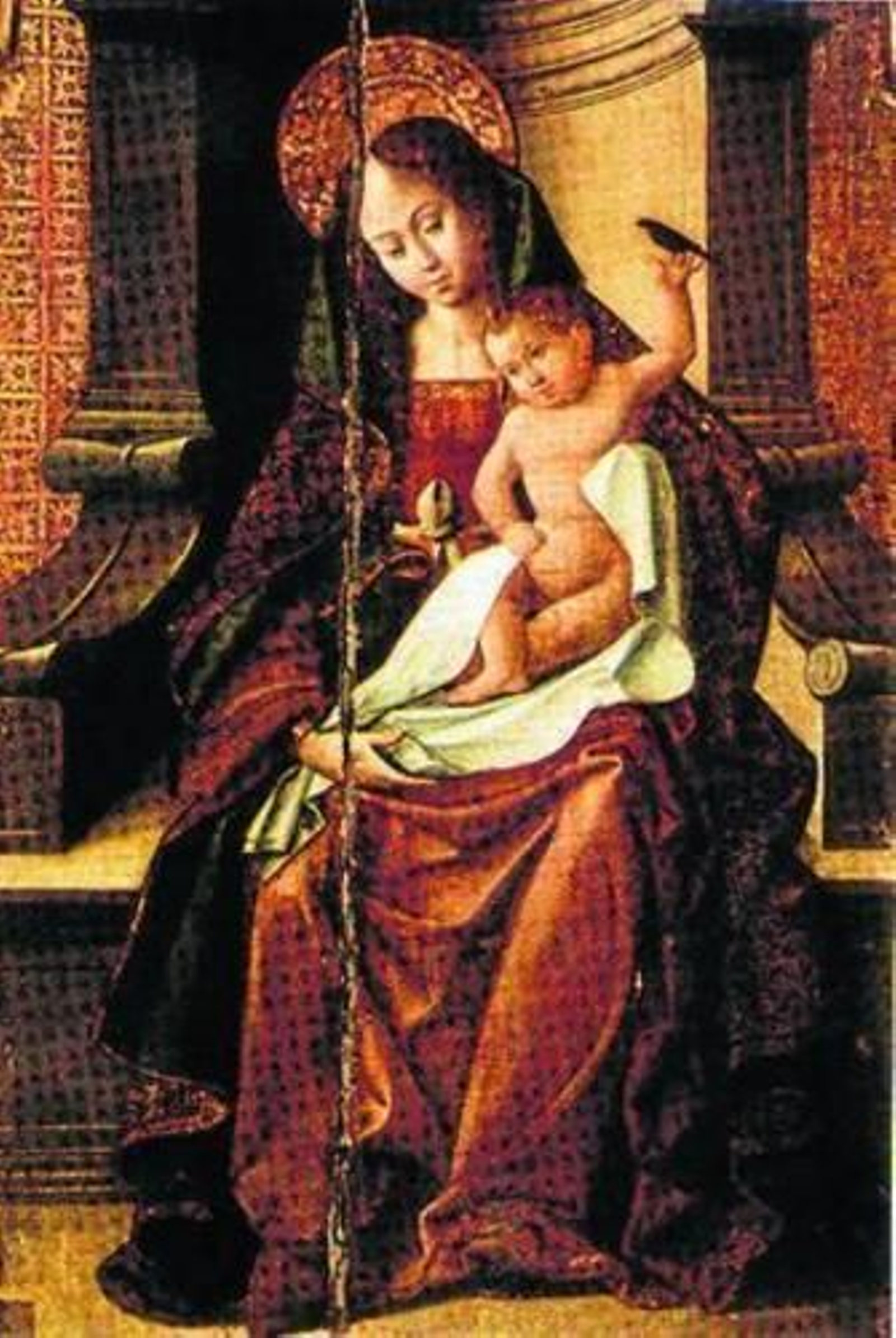 El profesor Luis Méndez ante 'Santa Justa y Rufina' de Juan de Espinal.