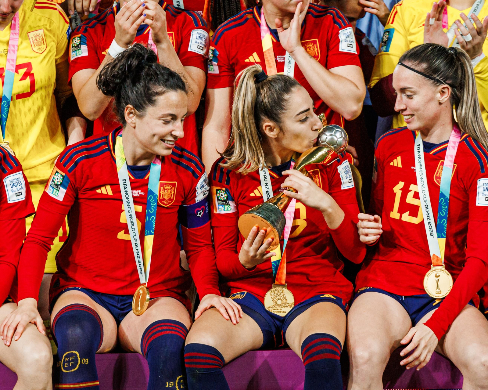 Las fotos de la celebración del título mundial de España