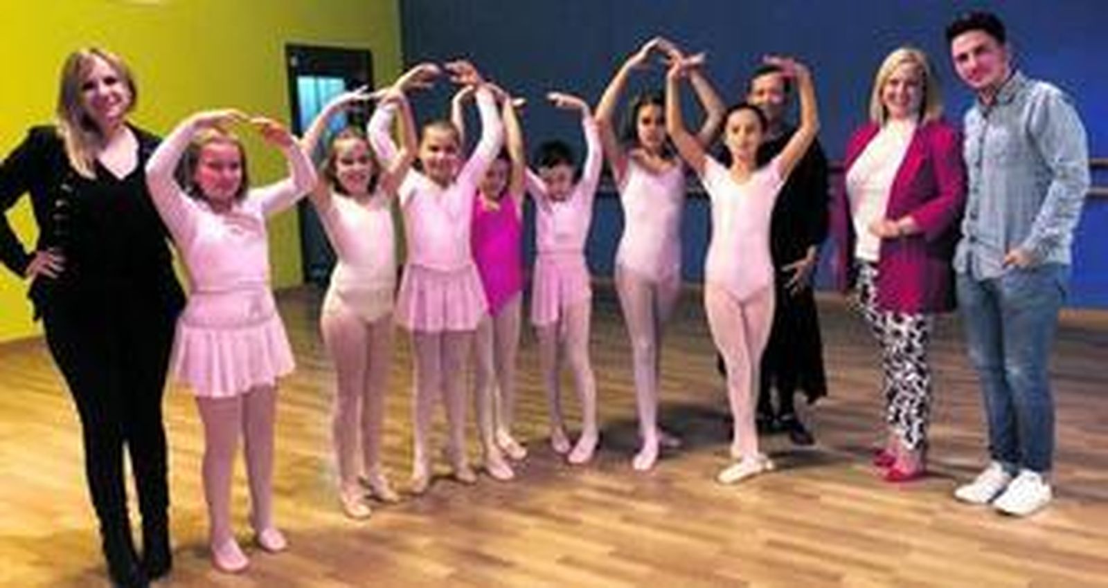 Un grupo de alumnos durante una de las clases de música.