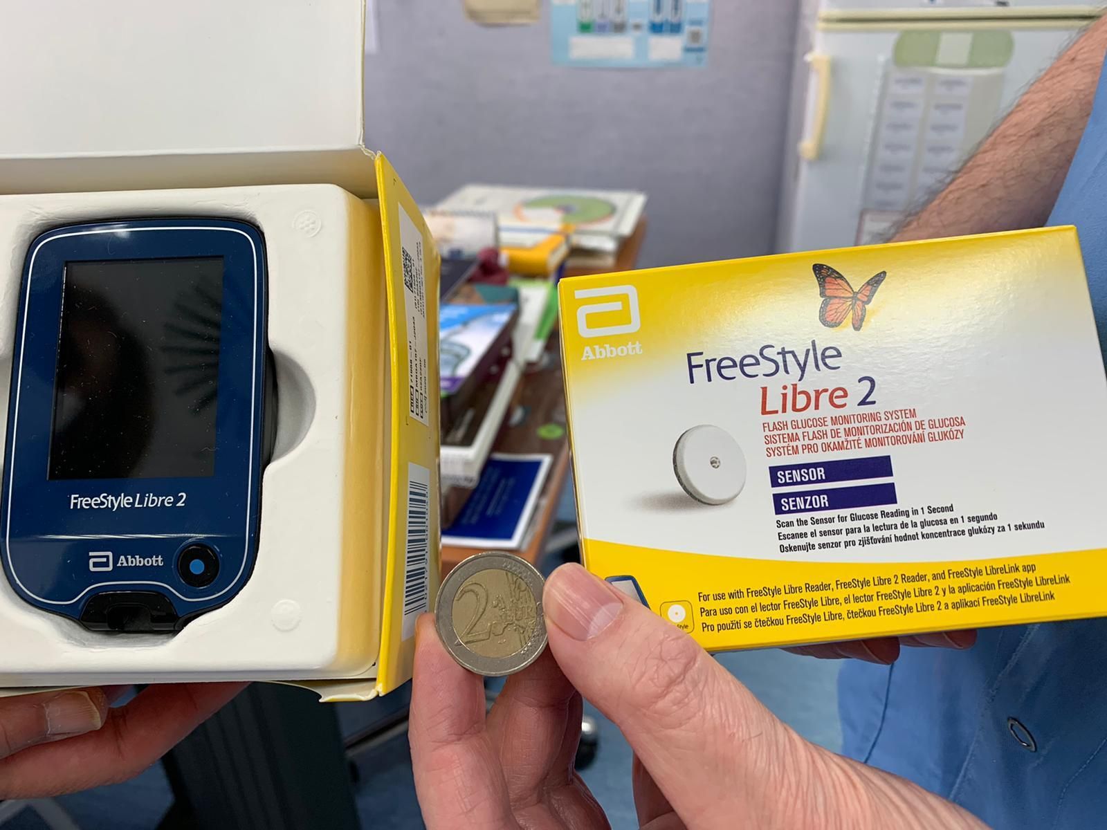 El sistema utilizado para la monitorización de los pacientes con diabetes.