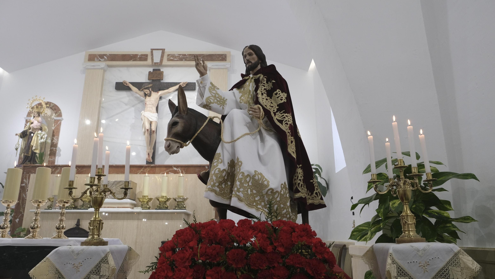 Imágenes de la bendición de la Borriquita de El Alquián, por el Obispo de Almería
