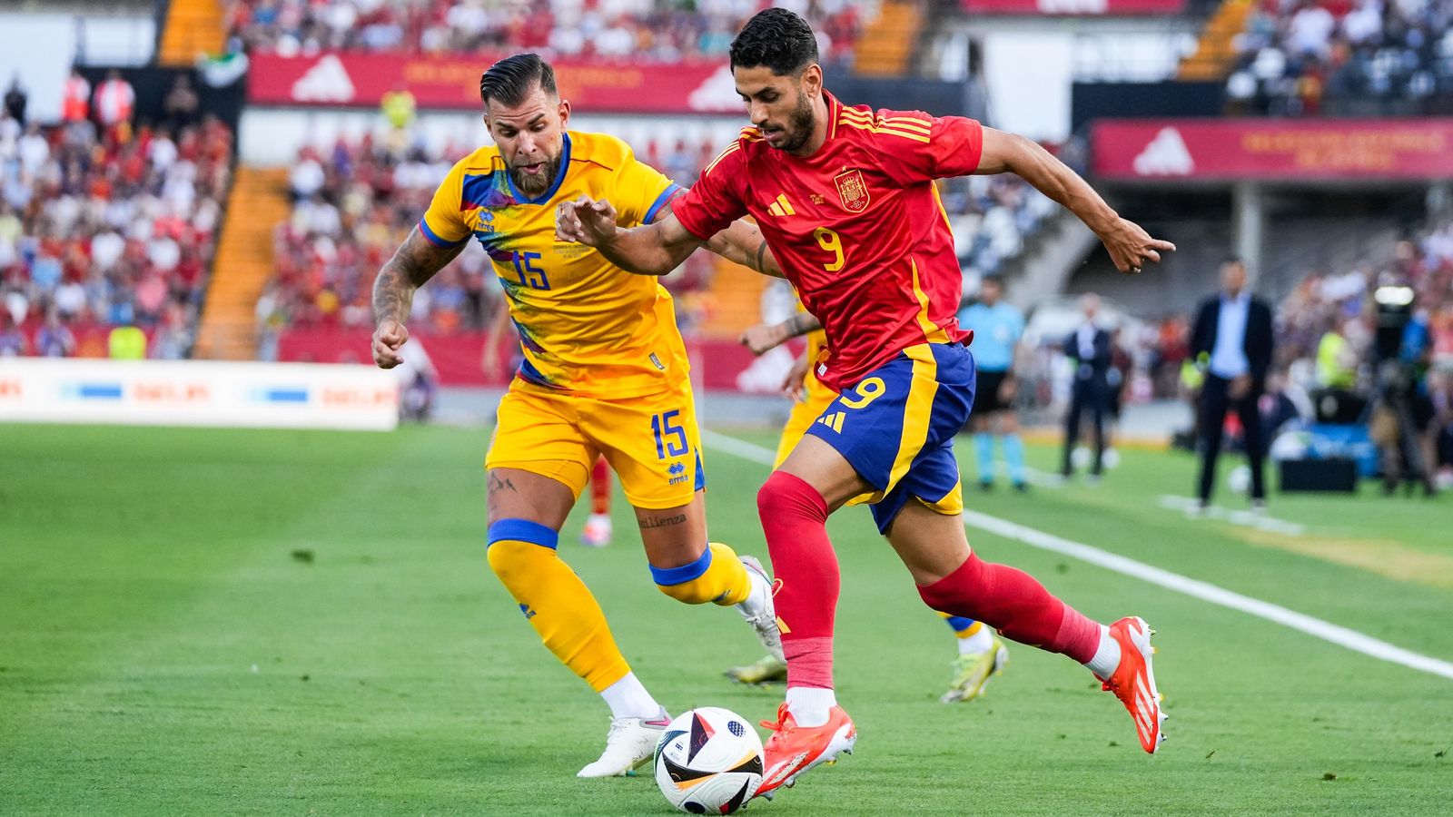 Ayoze, durante el partido con la Selección Española ante Andorra Ayoze, durante el partido con la Selección Española ante Andorra