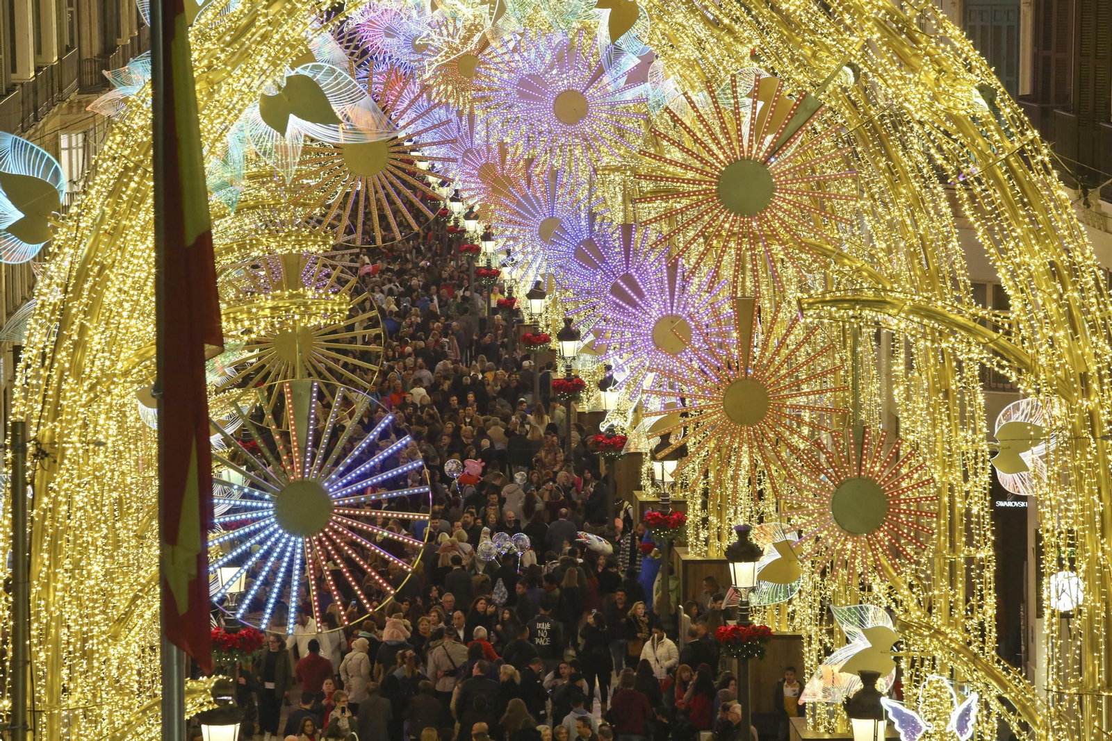 Las fotos de las luces de Navidad en Málaga Las fotos de las luces de Navidad en Málaga