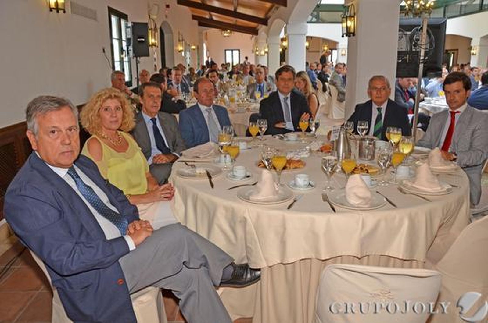 Serafín Alonso Larios, Manuela Aguilera Sánchez, Rafael García Angulo, Juan Antonio López, Juan Gualberto Guerrero, Miguel Martín y Javier Escudero.

Foto: Aranda / Pascual