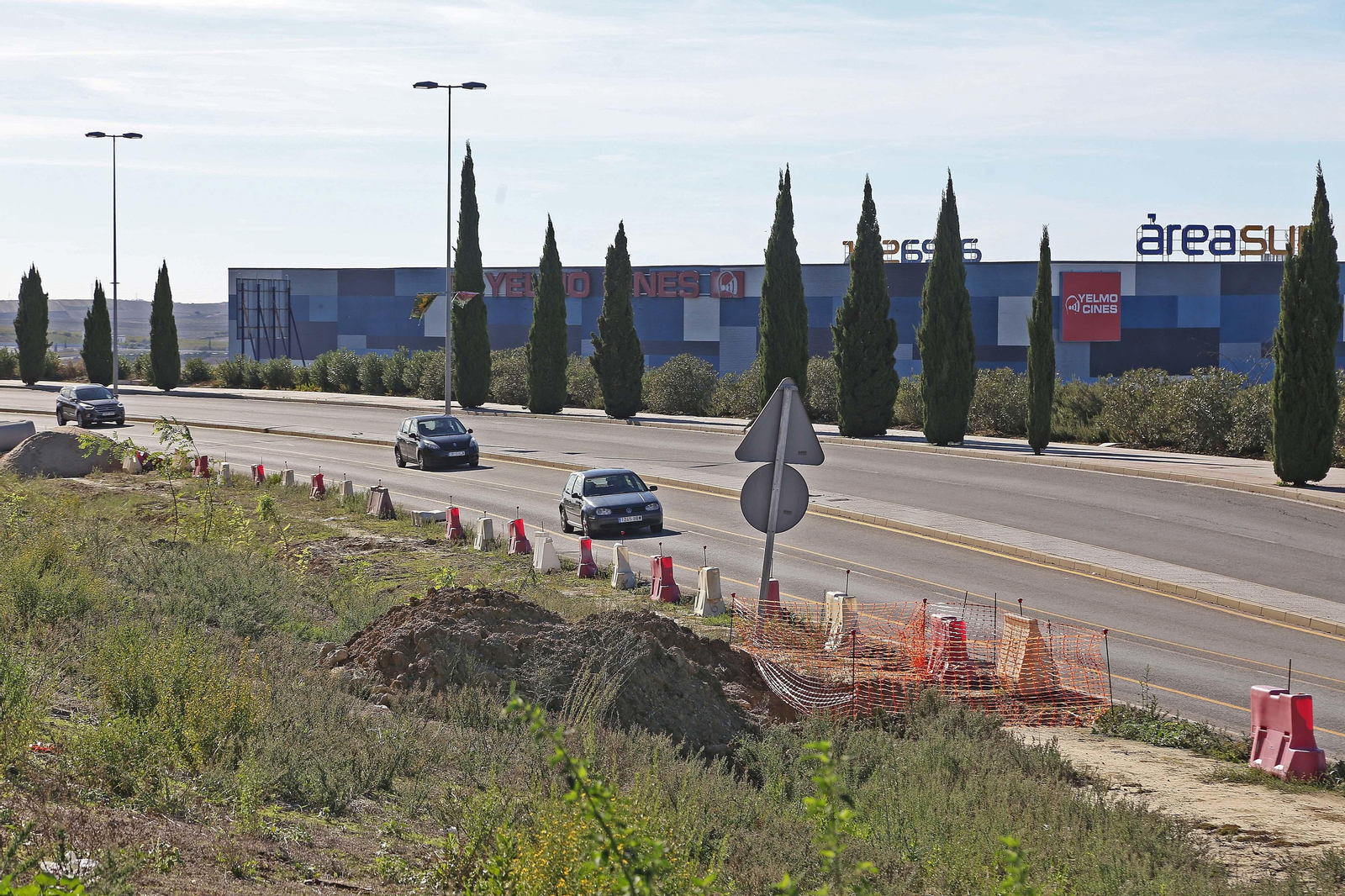 Tramo junto a la barriada San Juan de Dios en el que ya se está trabajando.
