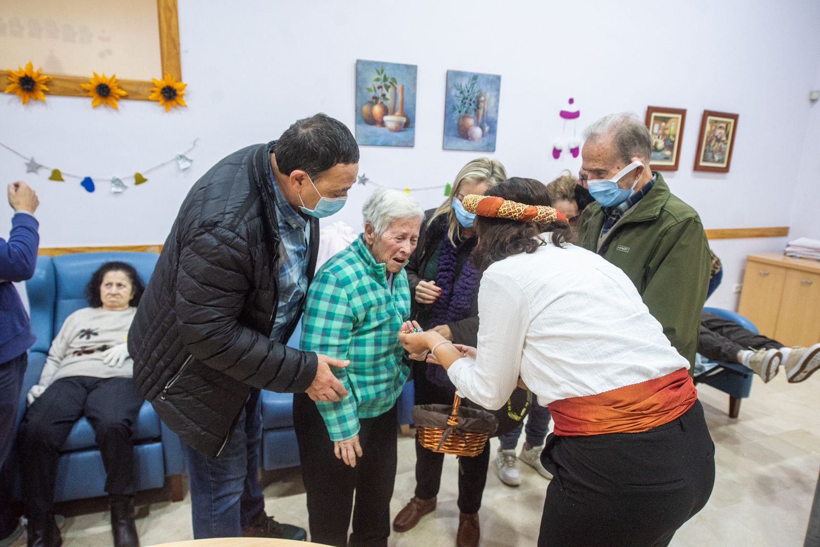 La visita de los Reyes Magos a la asociacion San Rafael de Alzheimer