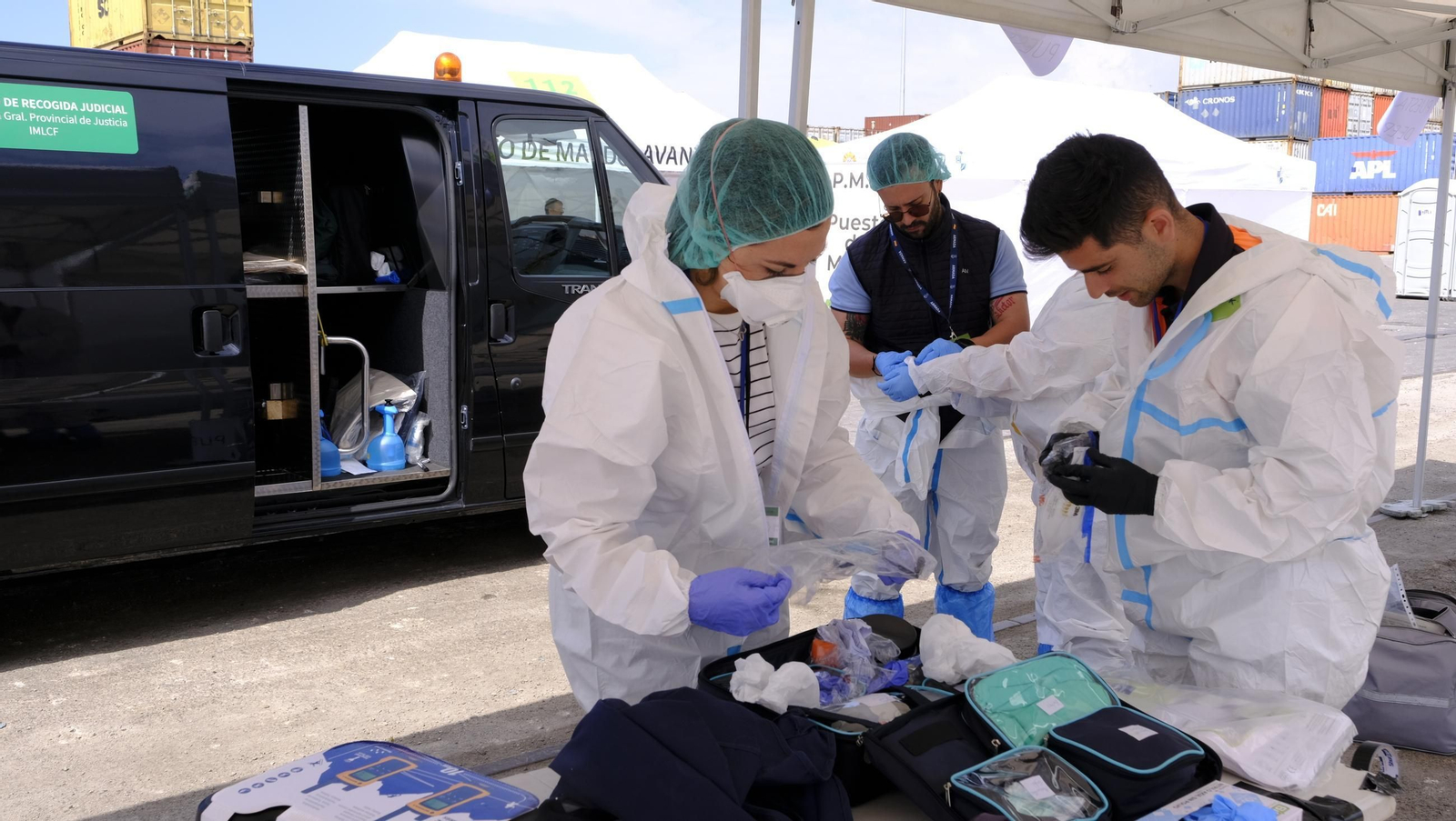 Ejercicio Marsec25 simulacro, en el Puerto de Almería, en imágenes