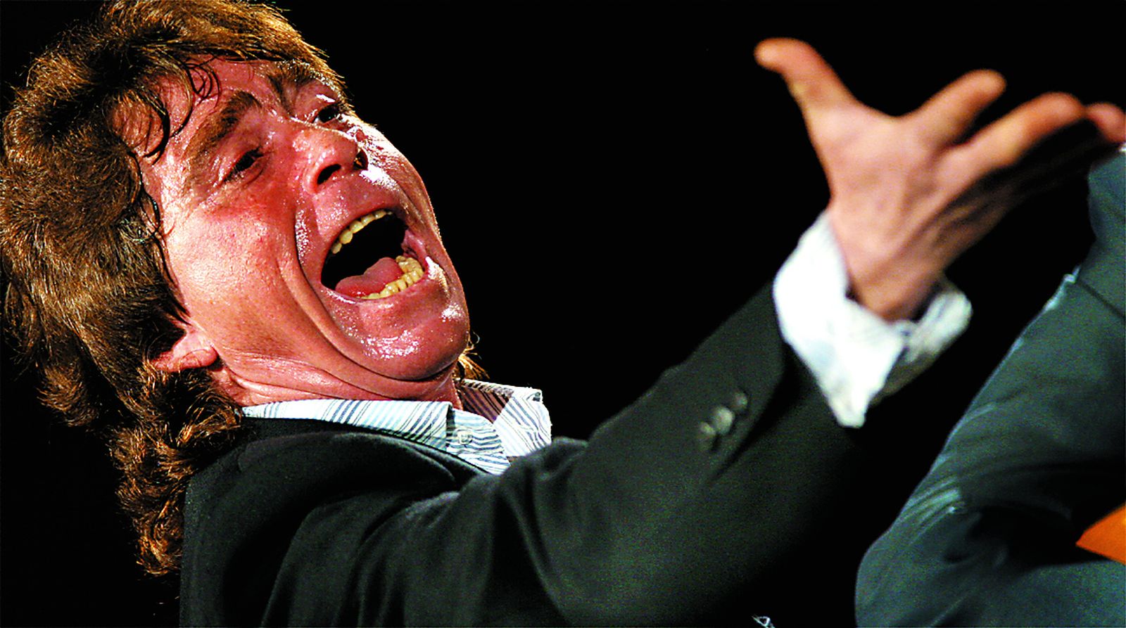 El cantaor en una actuación reciente.