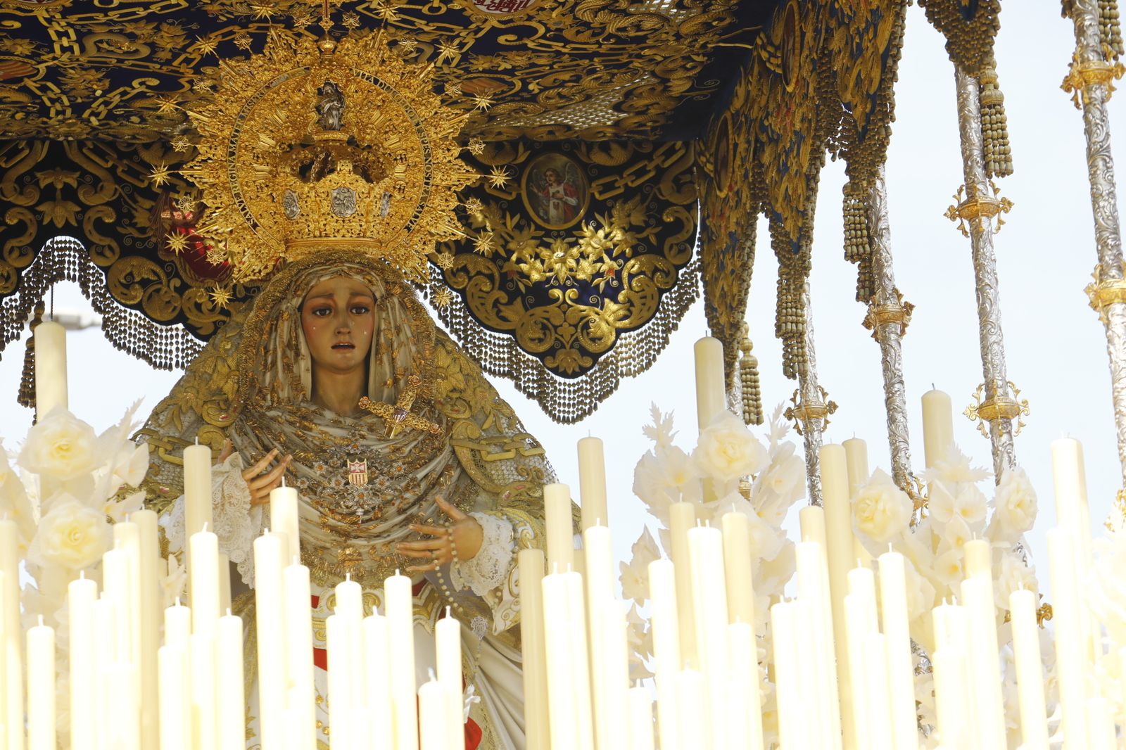 La Virgen de la Merced, durante su salida procesional del pasado Lunes Santo.