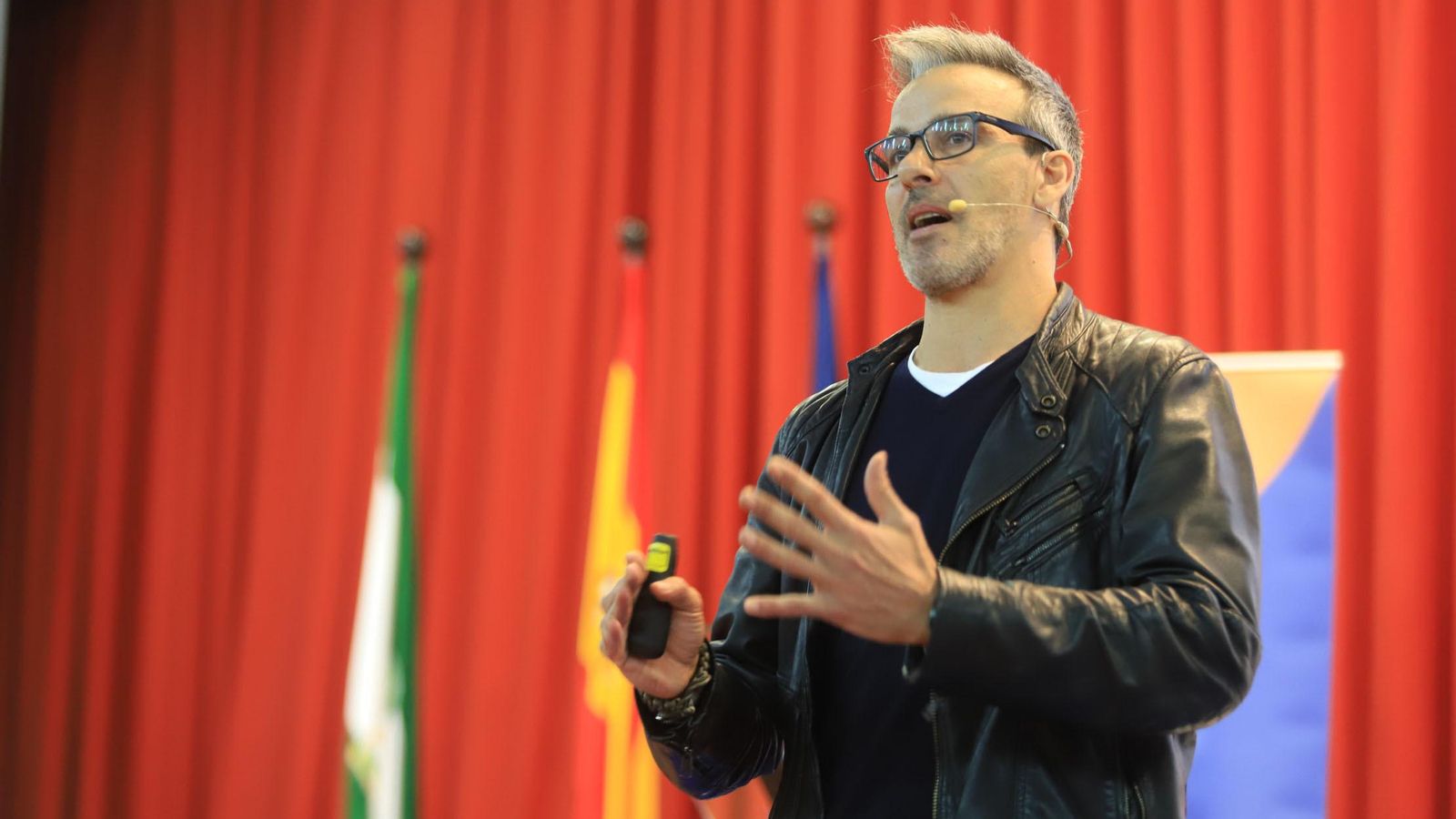 David Calle en un momento de su conferencia en el Día de la Industria.