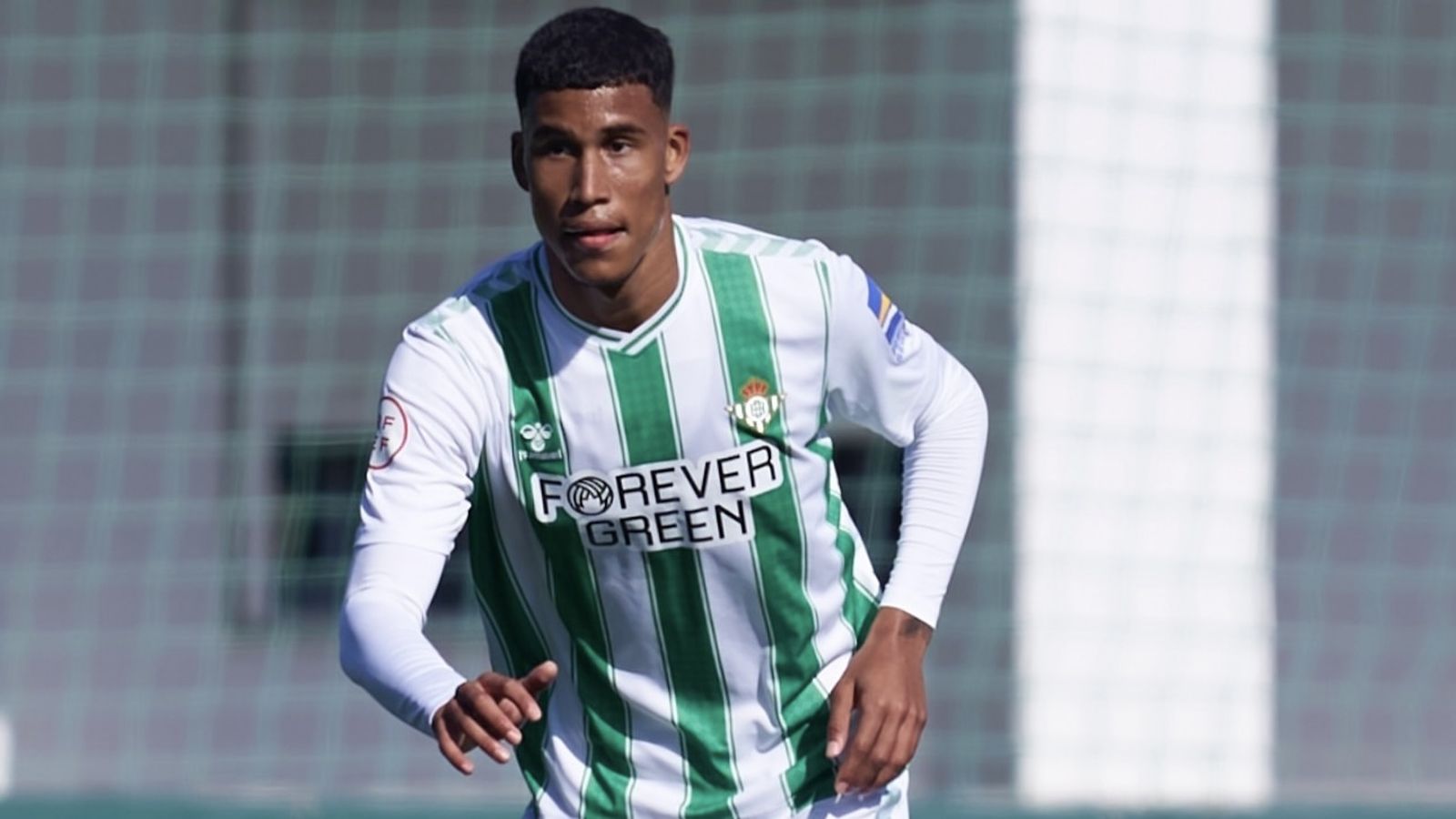 Álex Perez, durante un partido con el Betis Deportivo