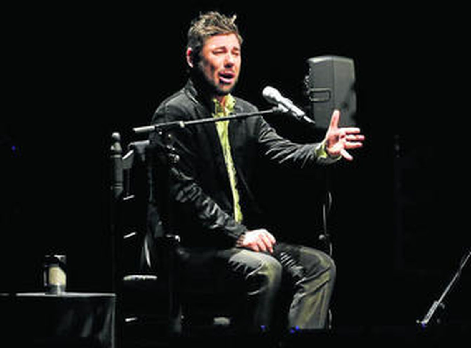 Miguel Poveda, en un concierto reciente.