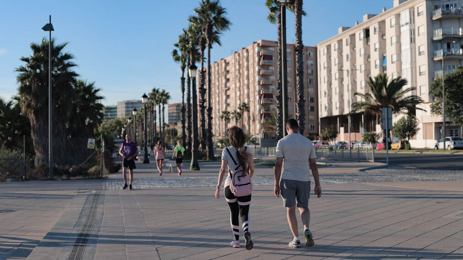 El paseo marítimo de La Línea