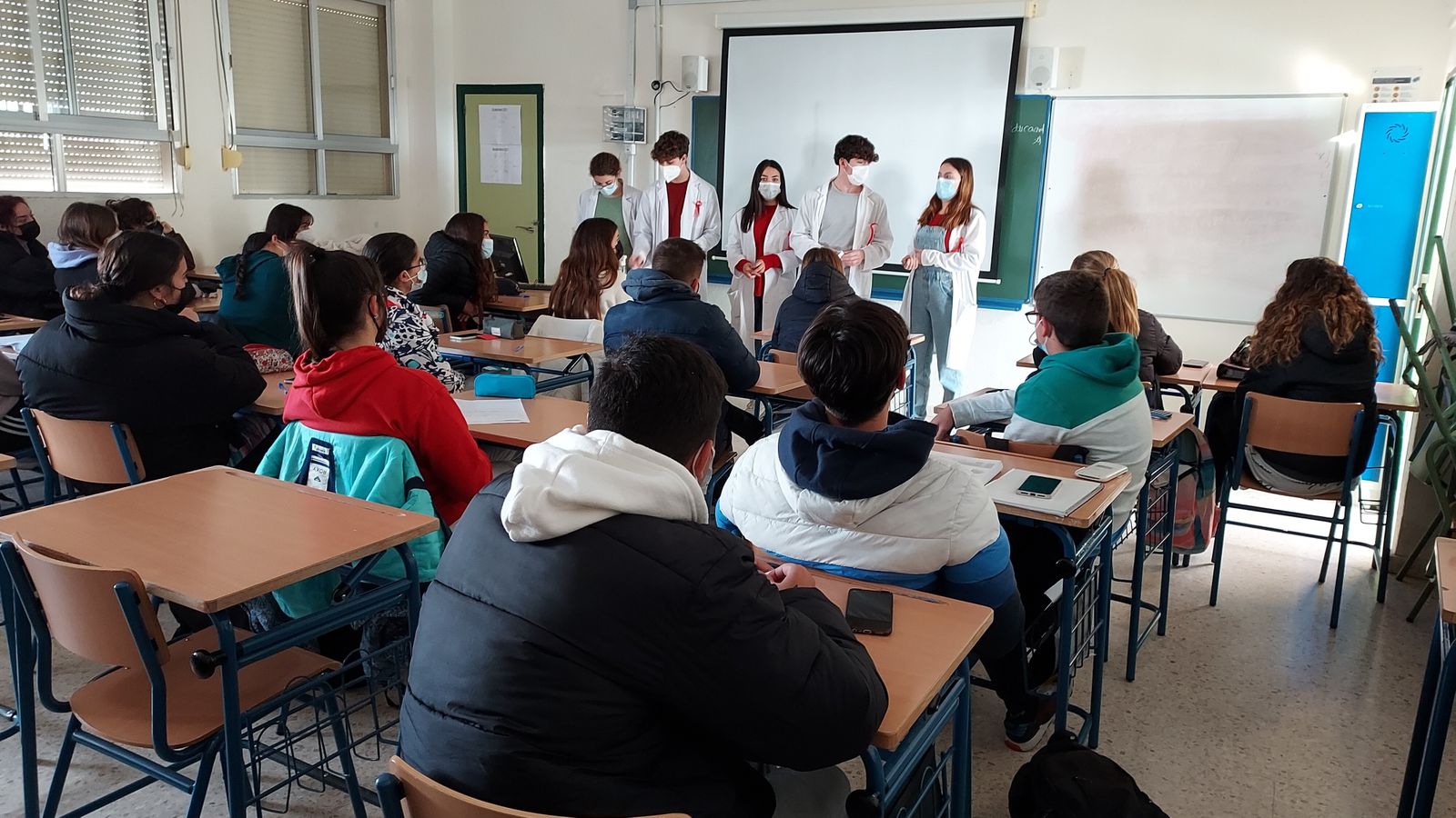 Día Mundial de la Lucha contra el Sida en el IES Sancti Petri de San Fernando