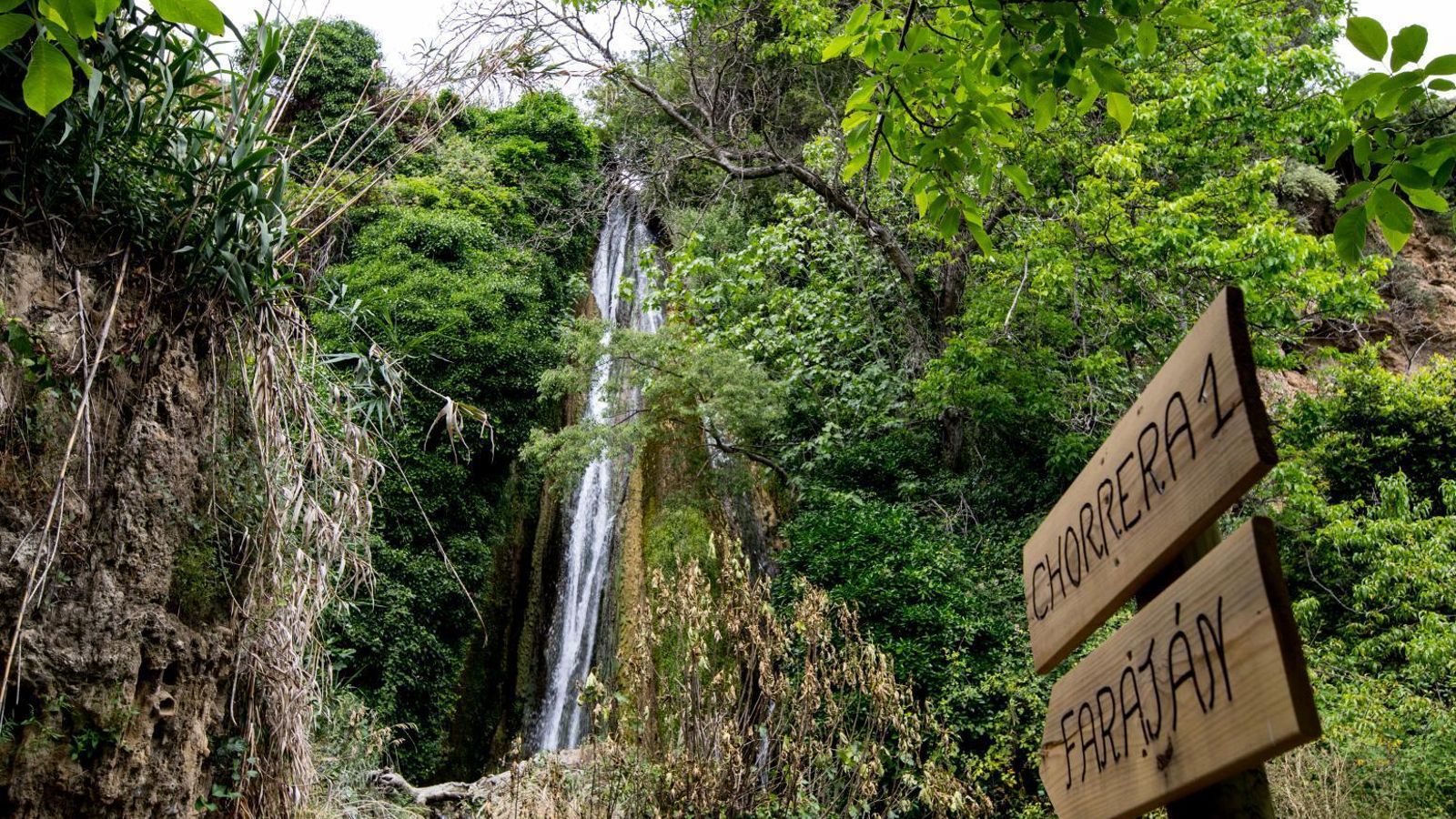 Chorrera de Balastar, Faraján, otro de los rincones recogidos.